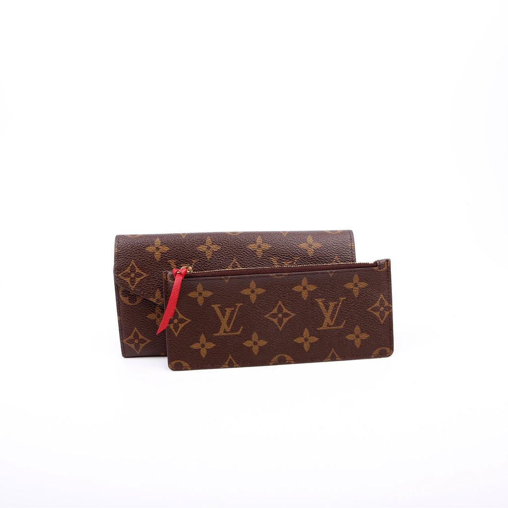 Josephine Wallet Monogram Red