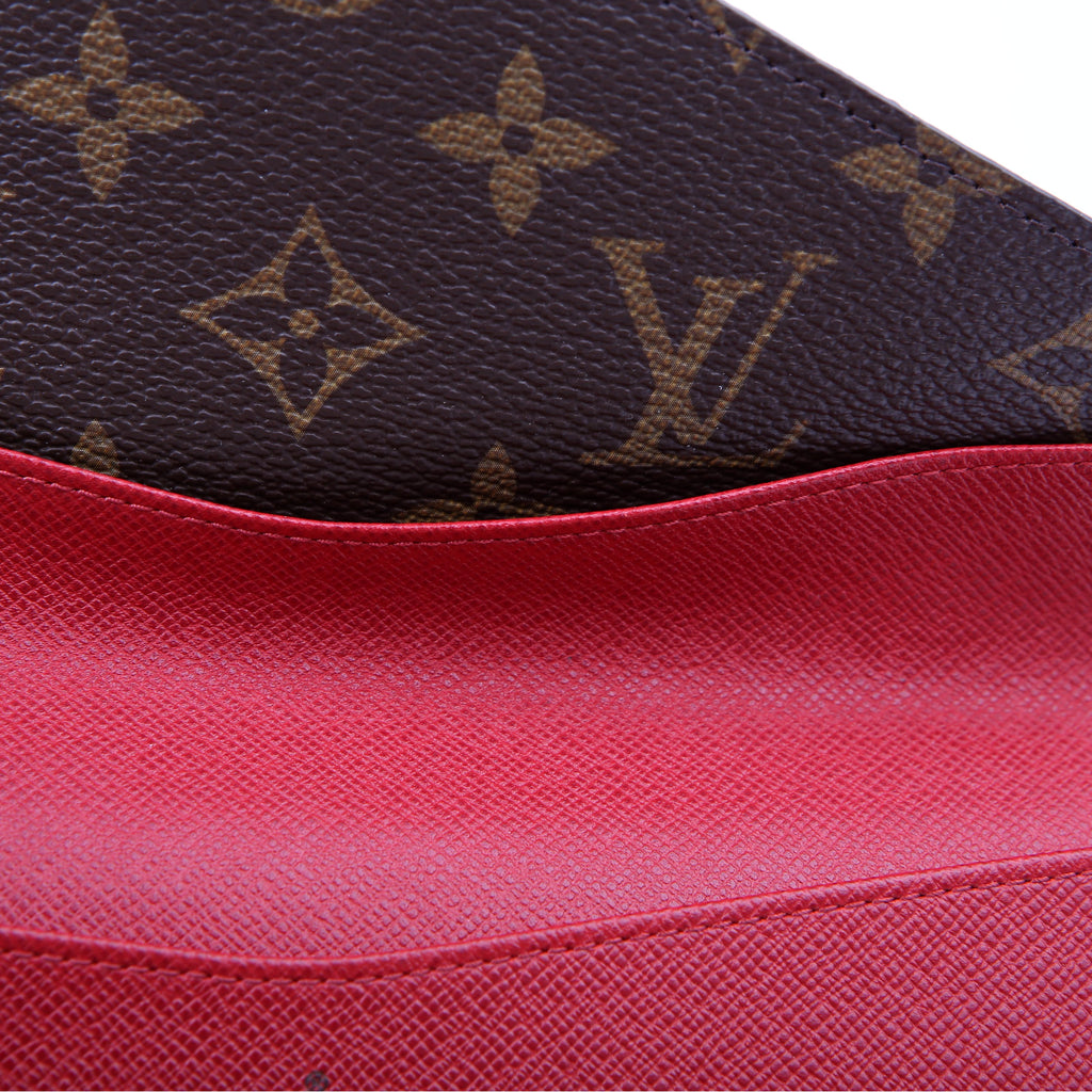 Josephine Wallet Monogram Red