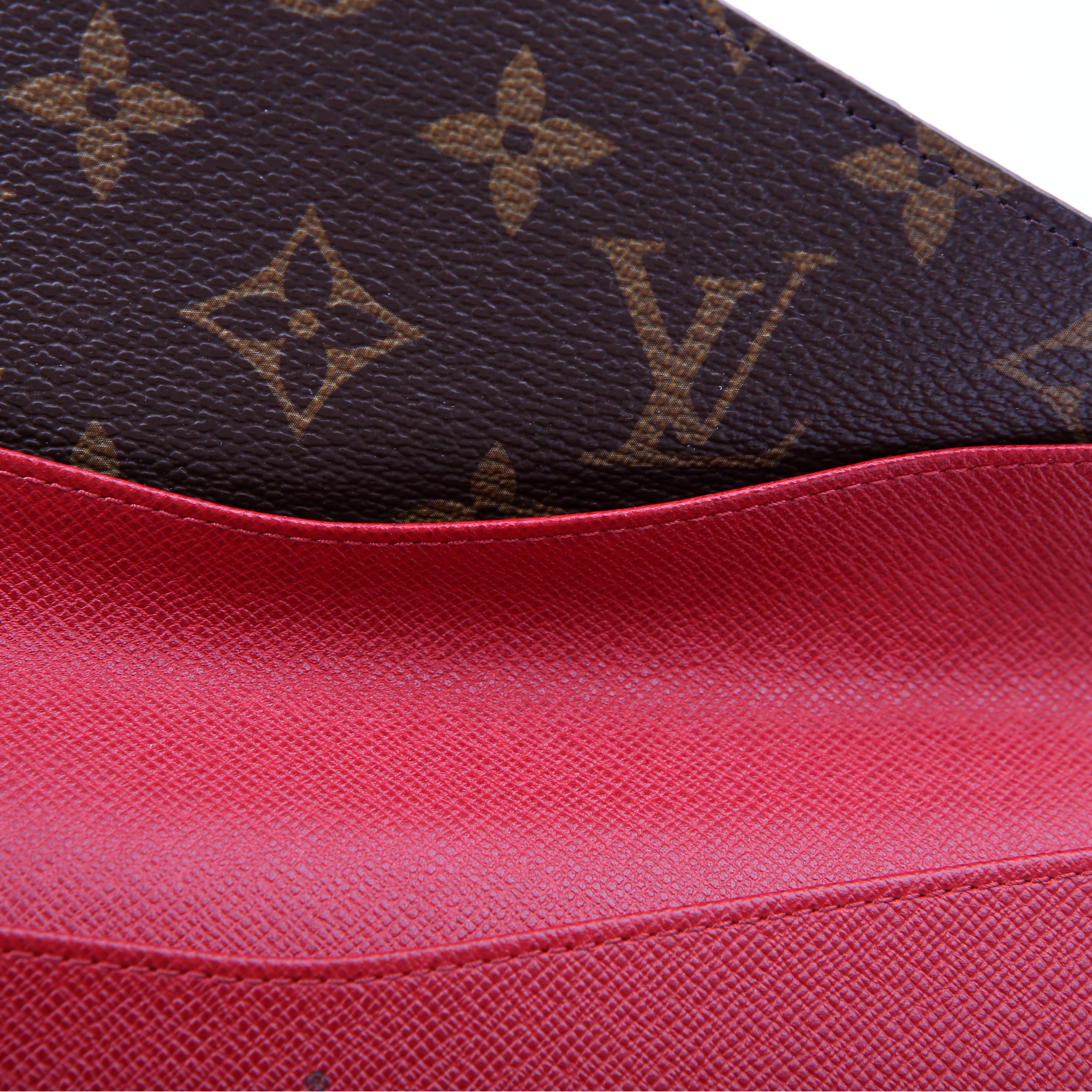 Josephine Wallet Monogram Red