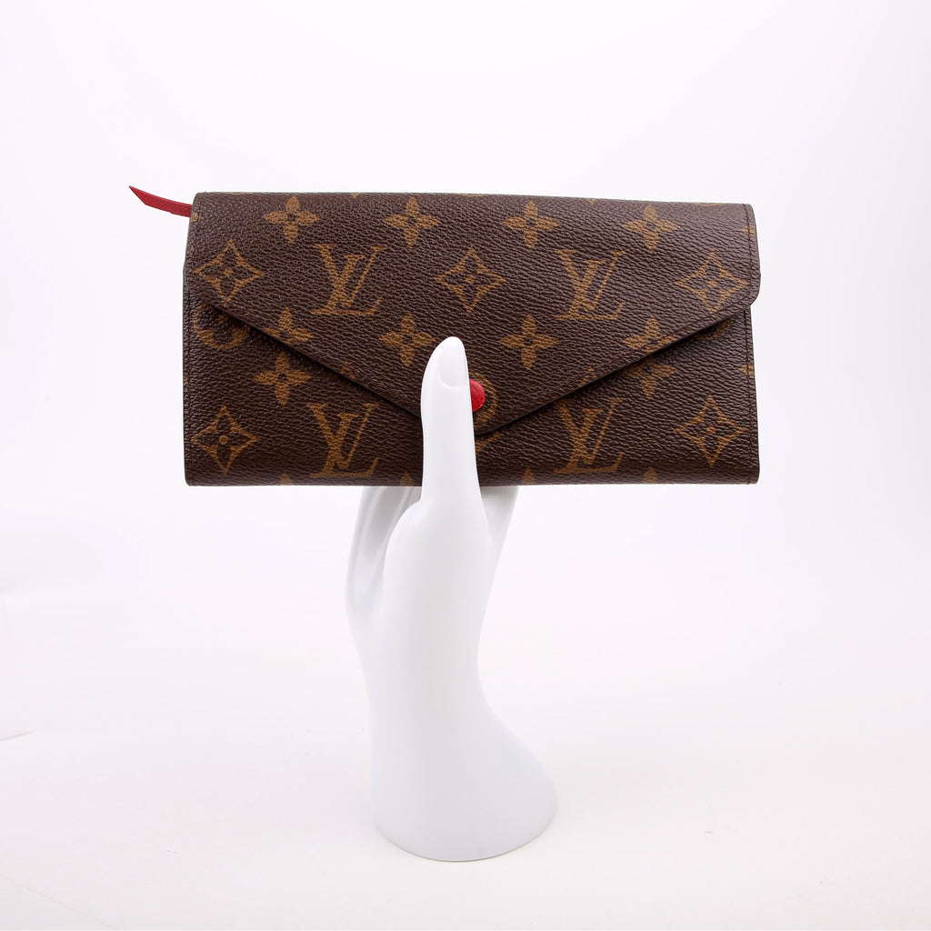 Josephine Wallet Monogram Red