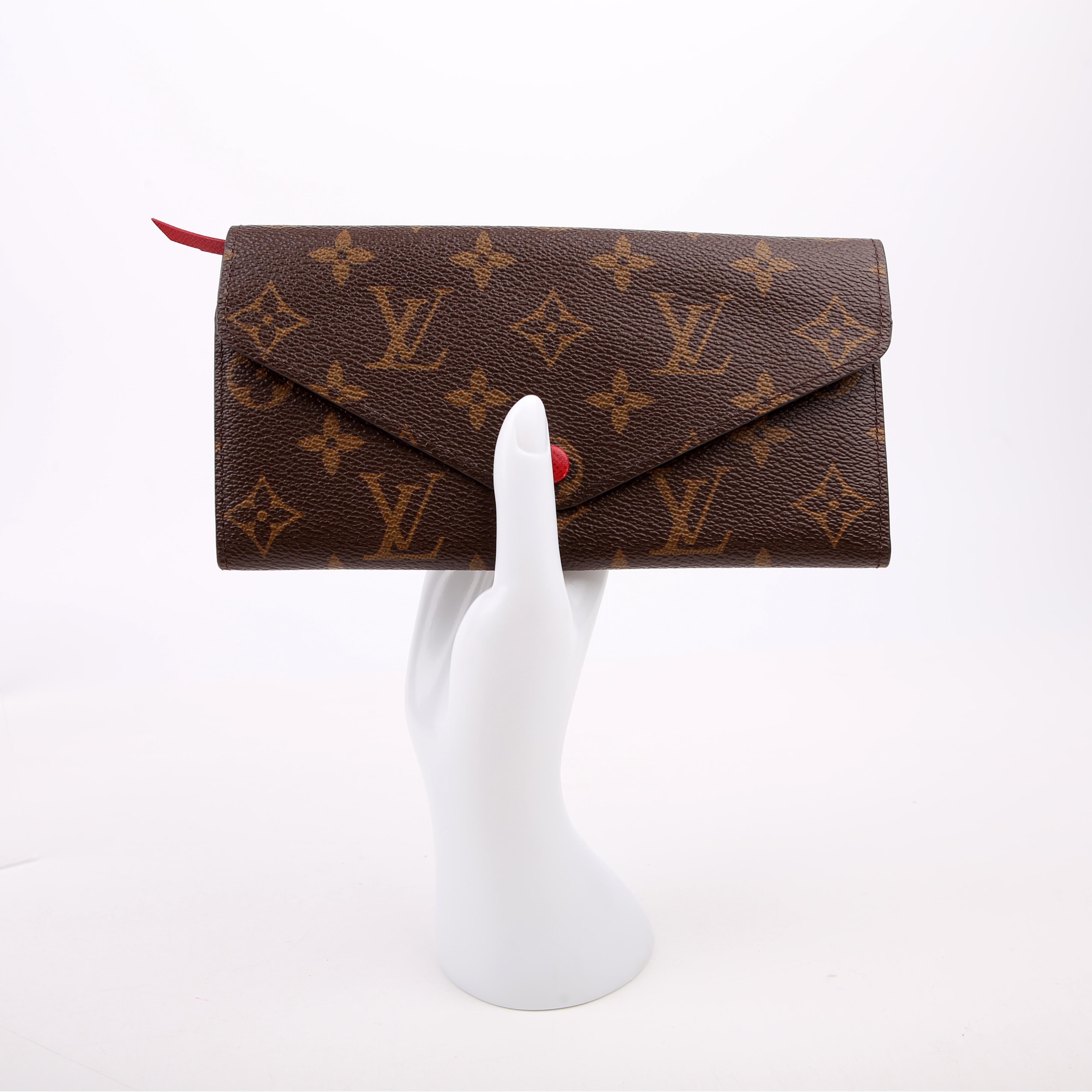 Josephine Wallet Monogram Red