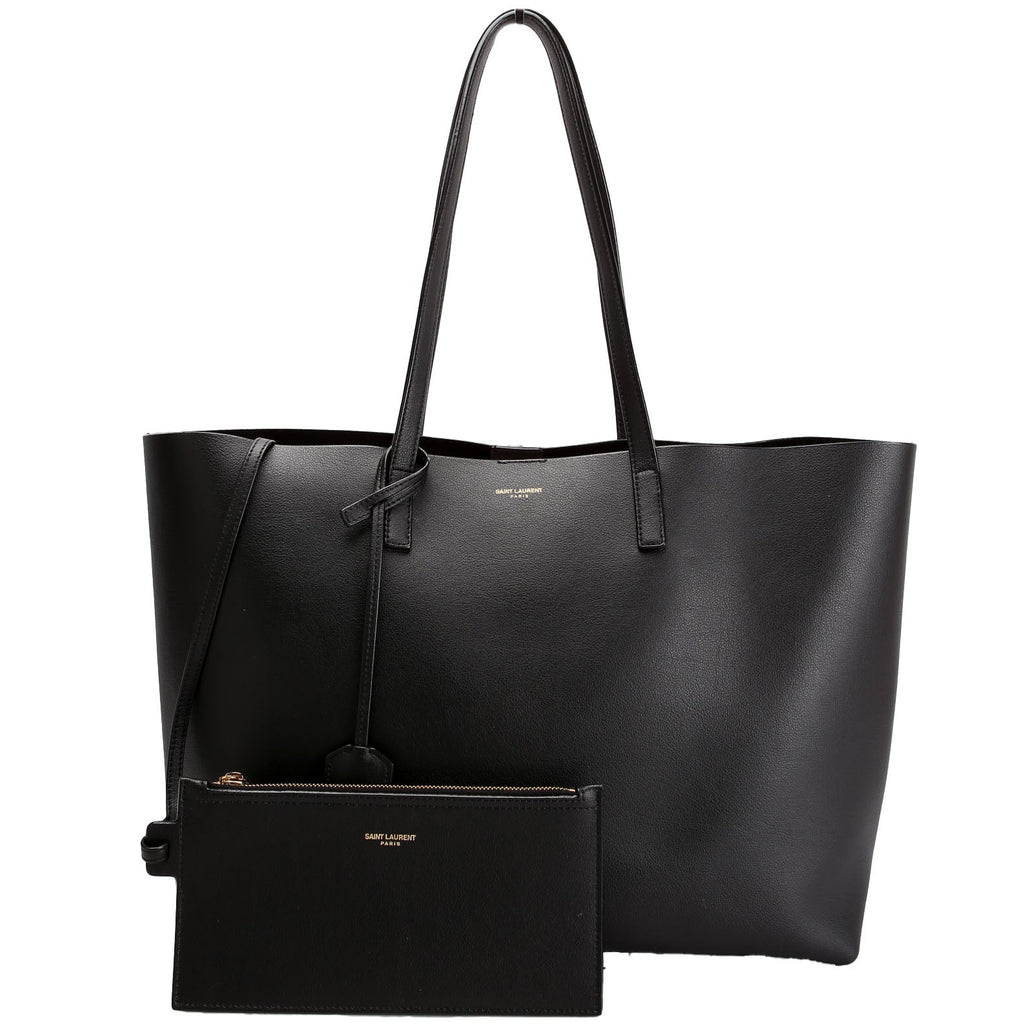 Shopping Bag East/West Supple Leather 600281 Black