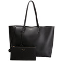 Shopping Bag East/West Supple Leather 600281 Black