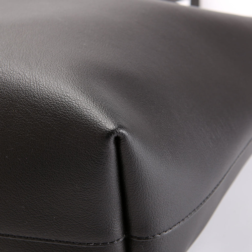Shopping Bag East/West Supple Leather 600281 Black
