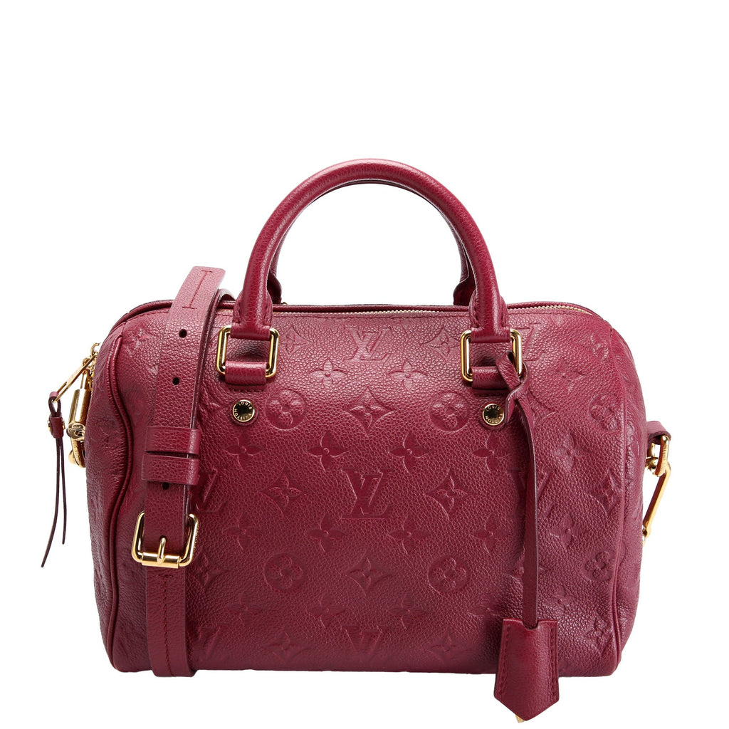 Speedy 25 With Strap Empreinte Burgundy