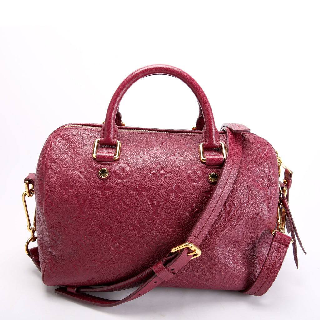 Speedy 25 With Strap Empreinte Burgundy