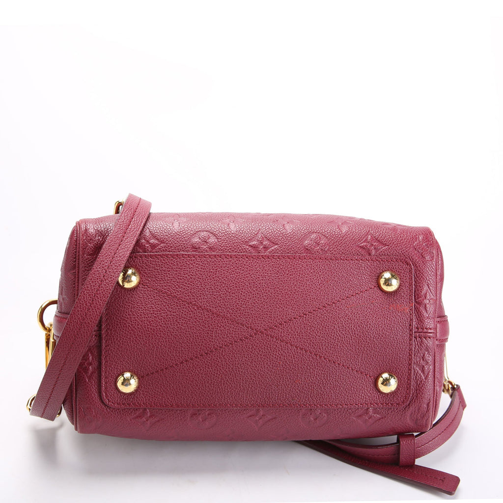 Speedy 25 With Strap Empreinte Burgundy