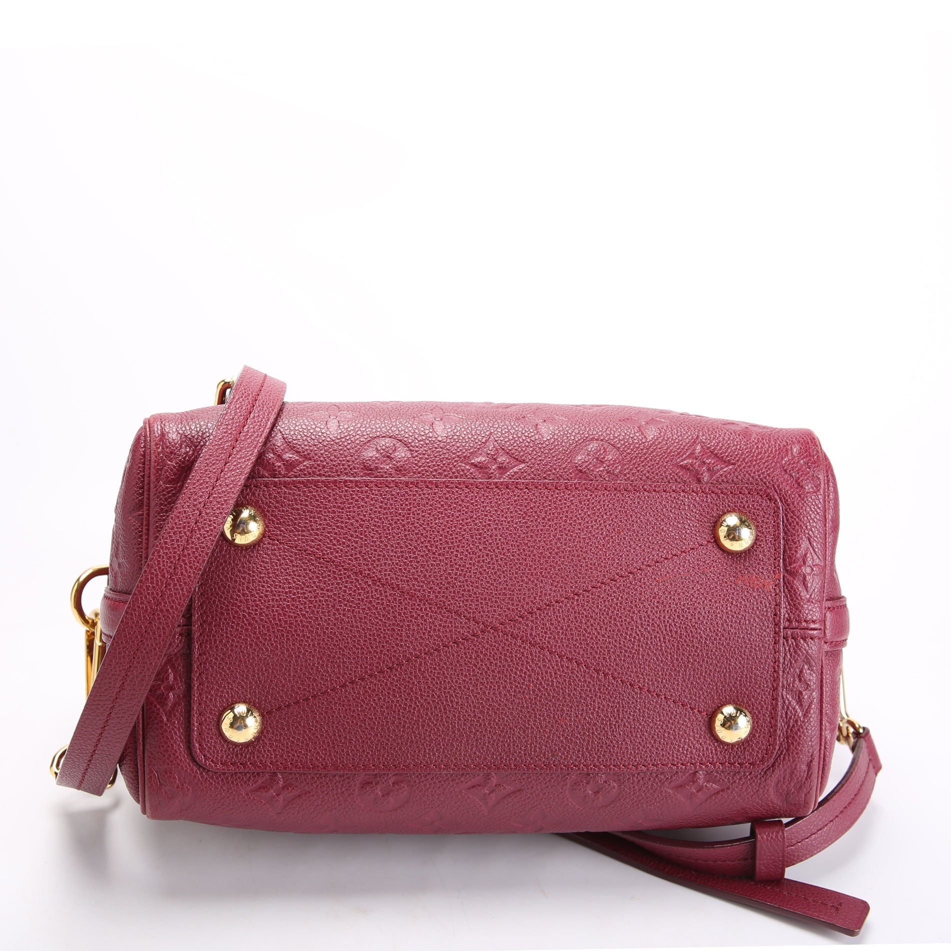 Speedy 25 With Strap Empreinte Burgundy