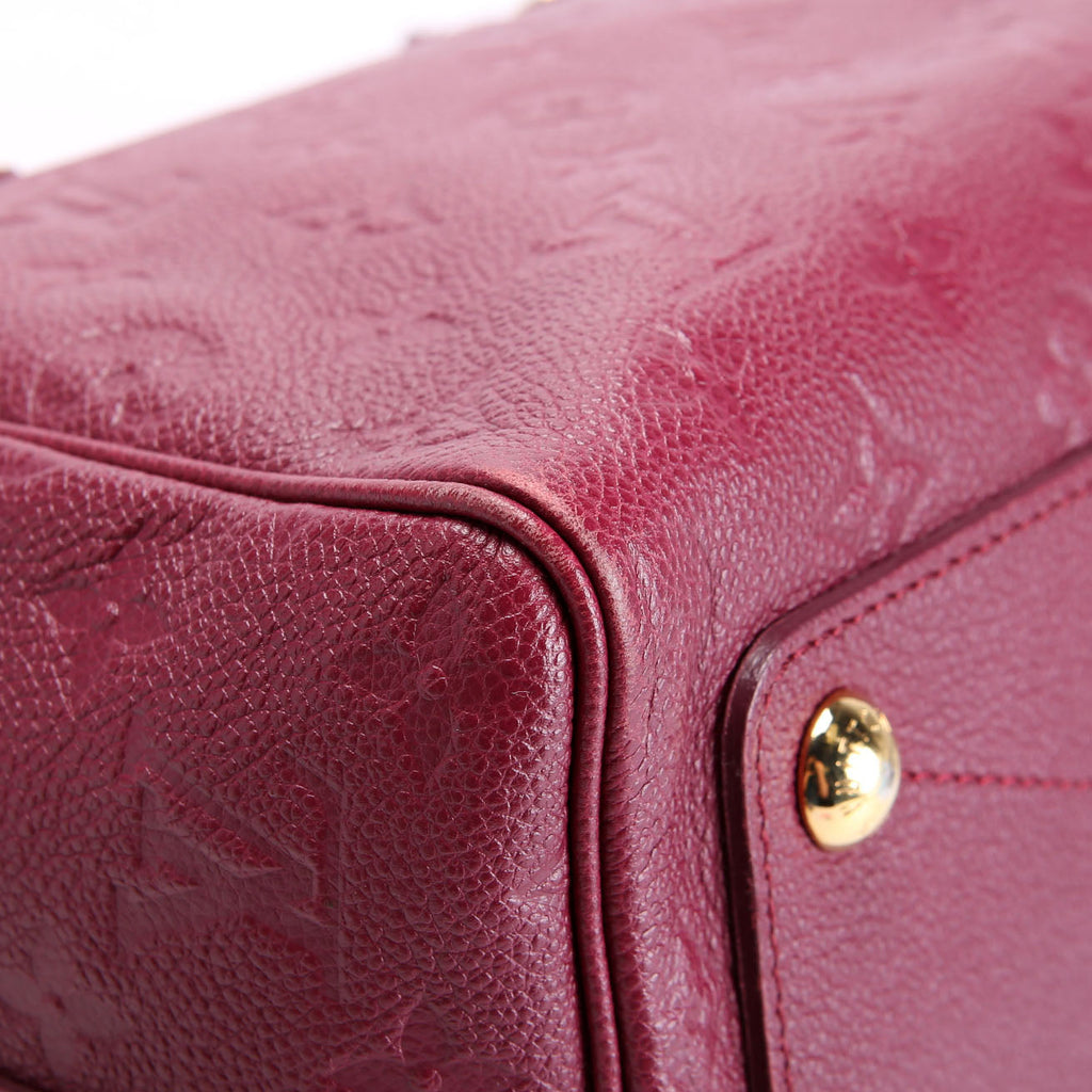 Speedy 25 With Strap Empreinte Burgundy