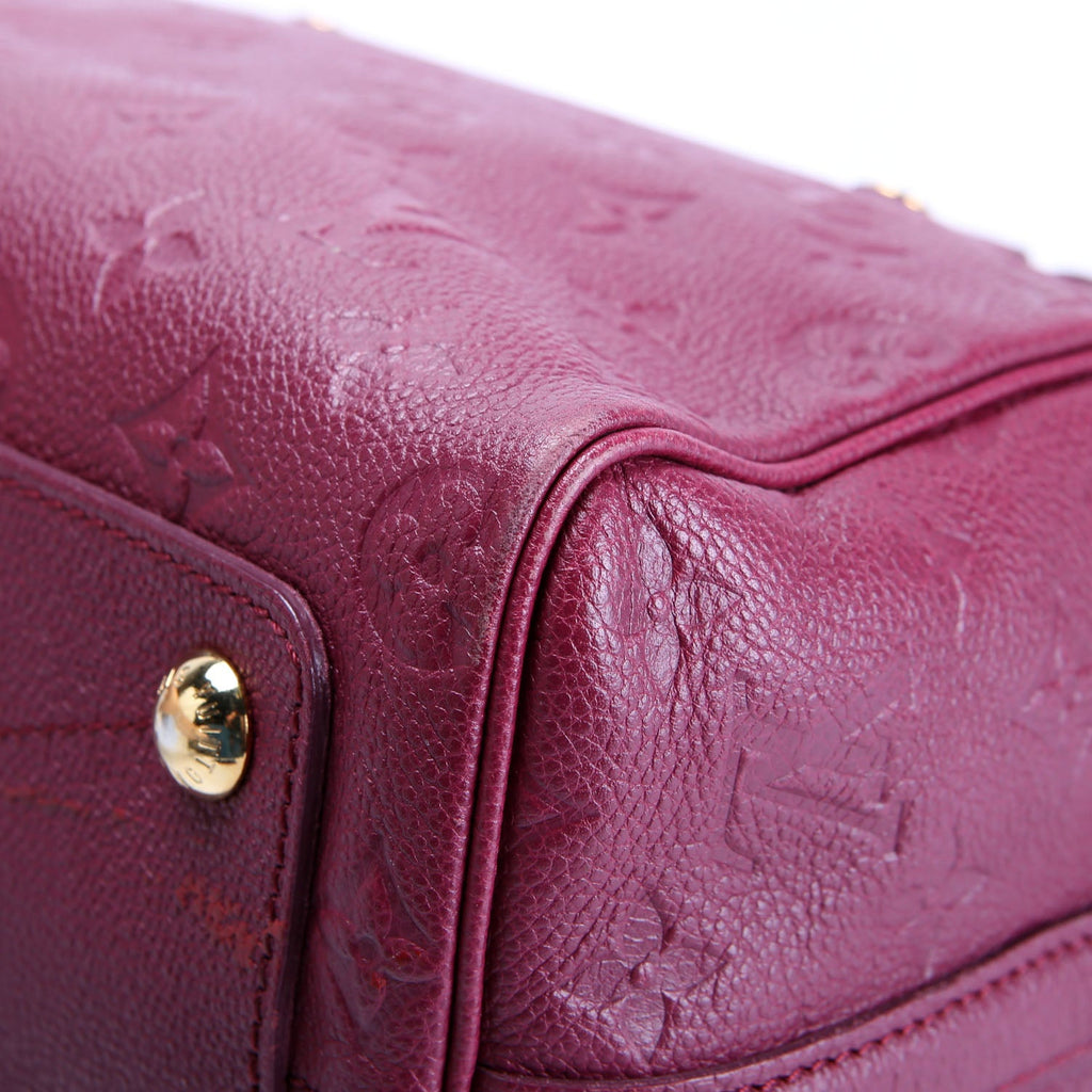 Speedy 25 With Strap Empreinte Burgundy