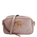Gucci 447632 Marmont Small Leather Camera Taupe