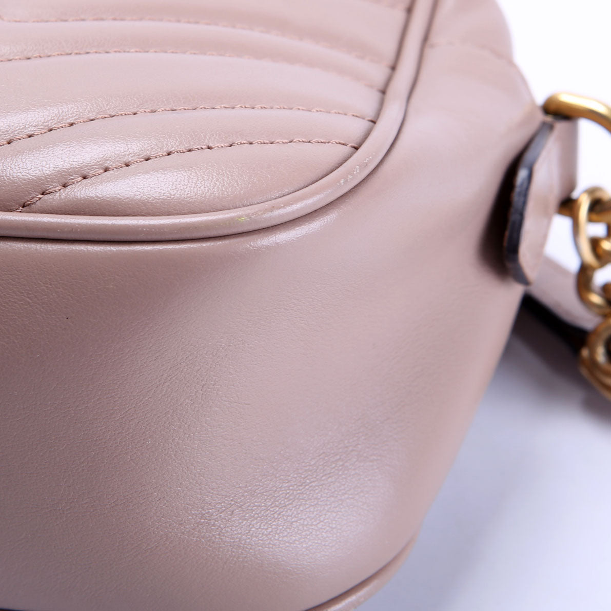 Gucci 447632 Marmont Small Leather Camera Taupe