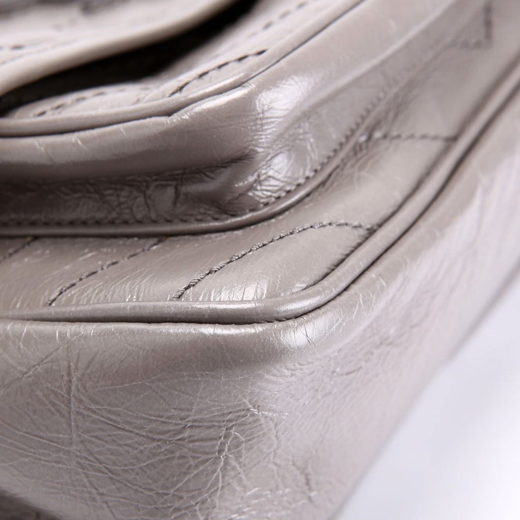 Niki Medium Crinkle Leather 498894 Gray