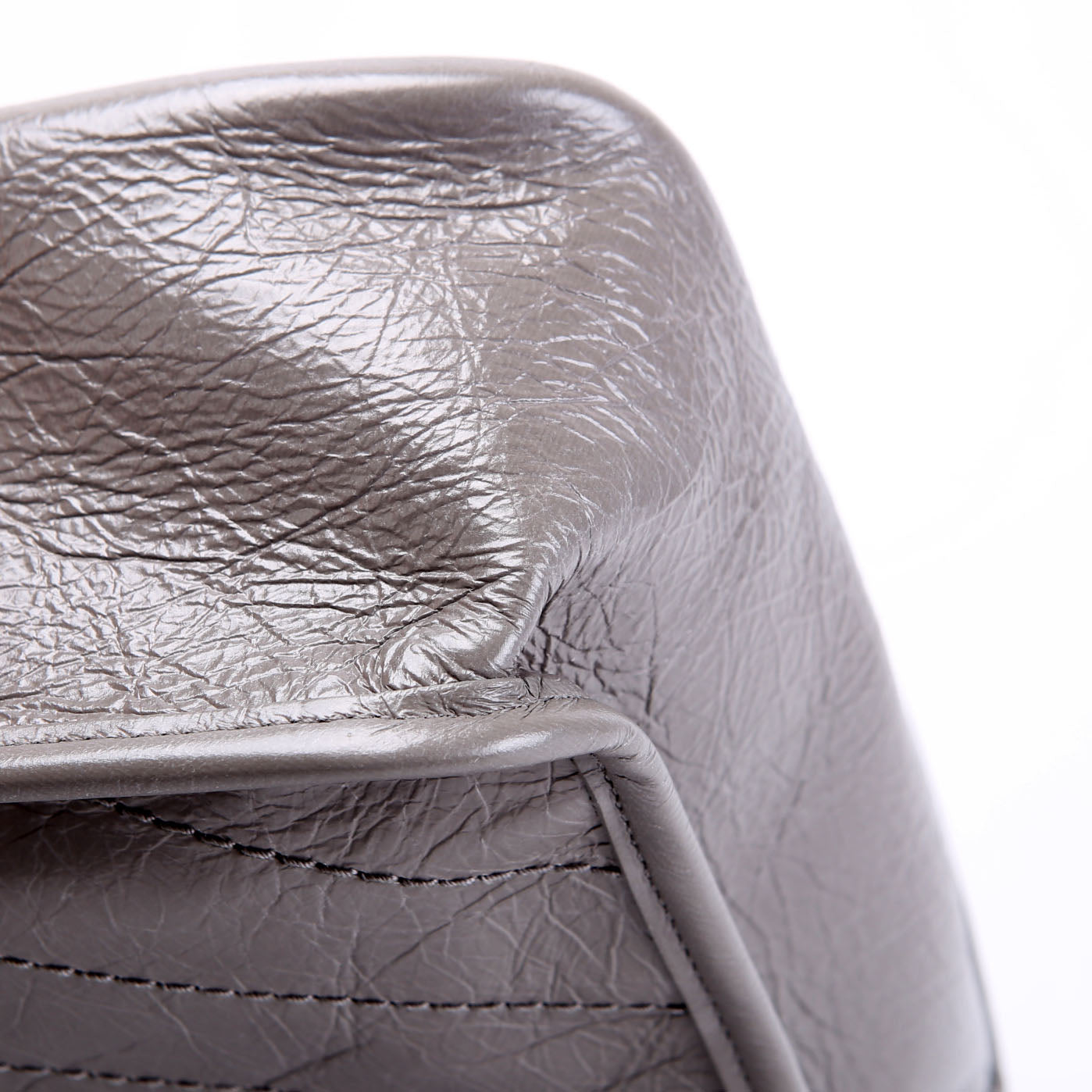 Niki Medium Crinkle Leather 498894 Gray