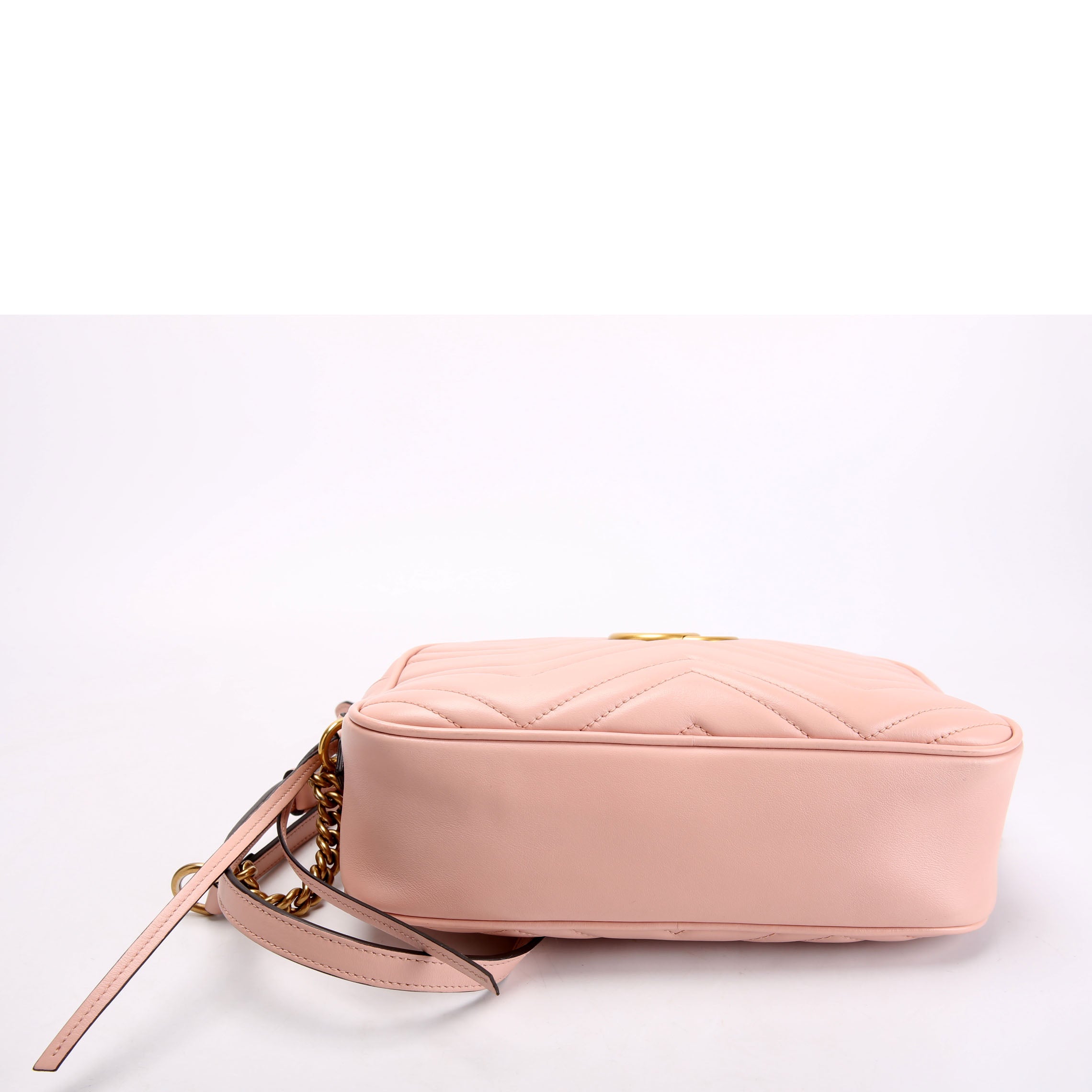 Gucci 447632 Marmont Small Leather Camera Pink