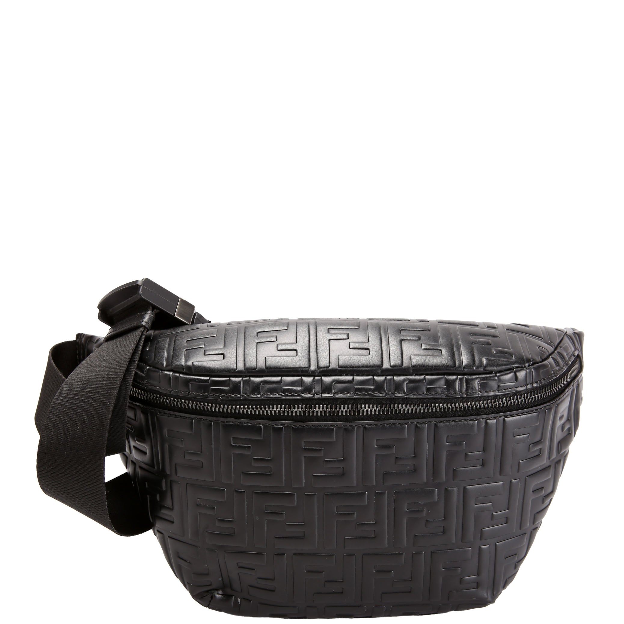 7VA434 FF Embossed Bumbag Black