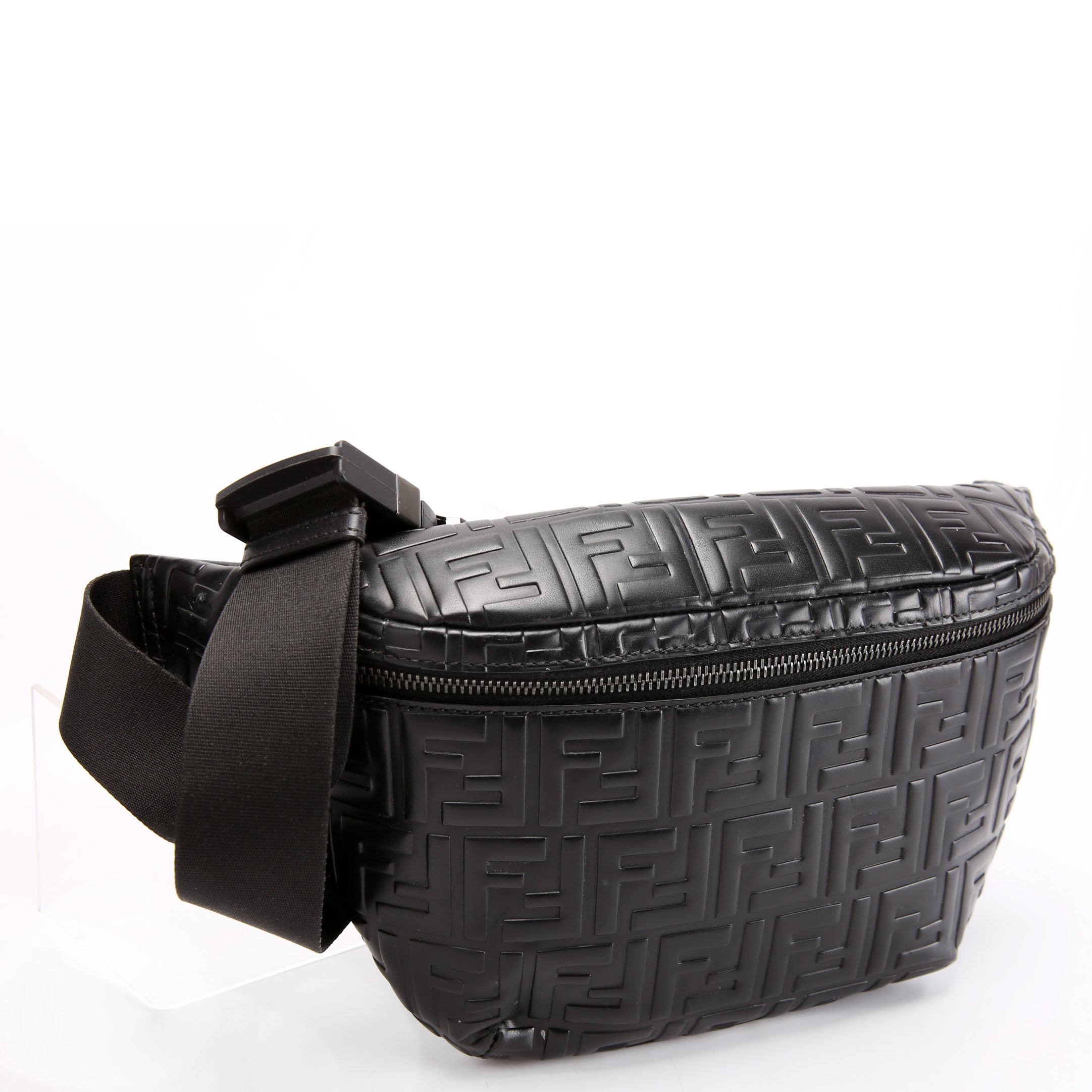 7VA434 FF Embossed Bumbag Black