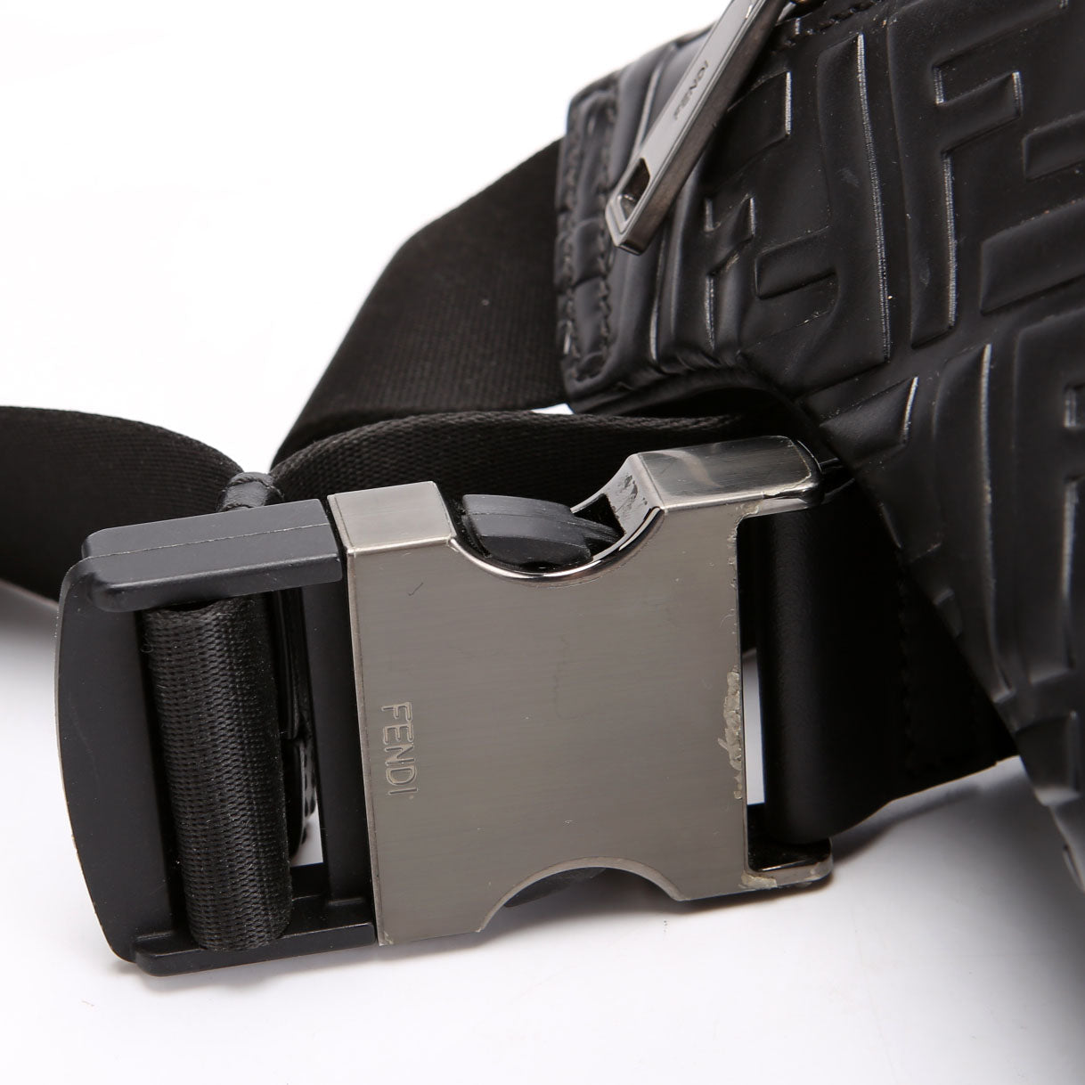 7VA434 FF Embossed Bumbag Black