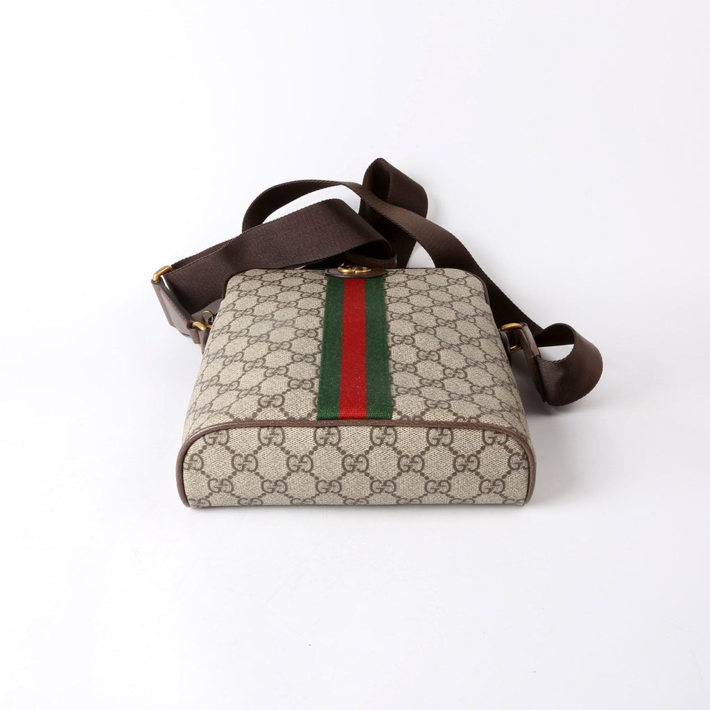Gucci 839103 GG Supreme Ophidia Slingbag Small Brown