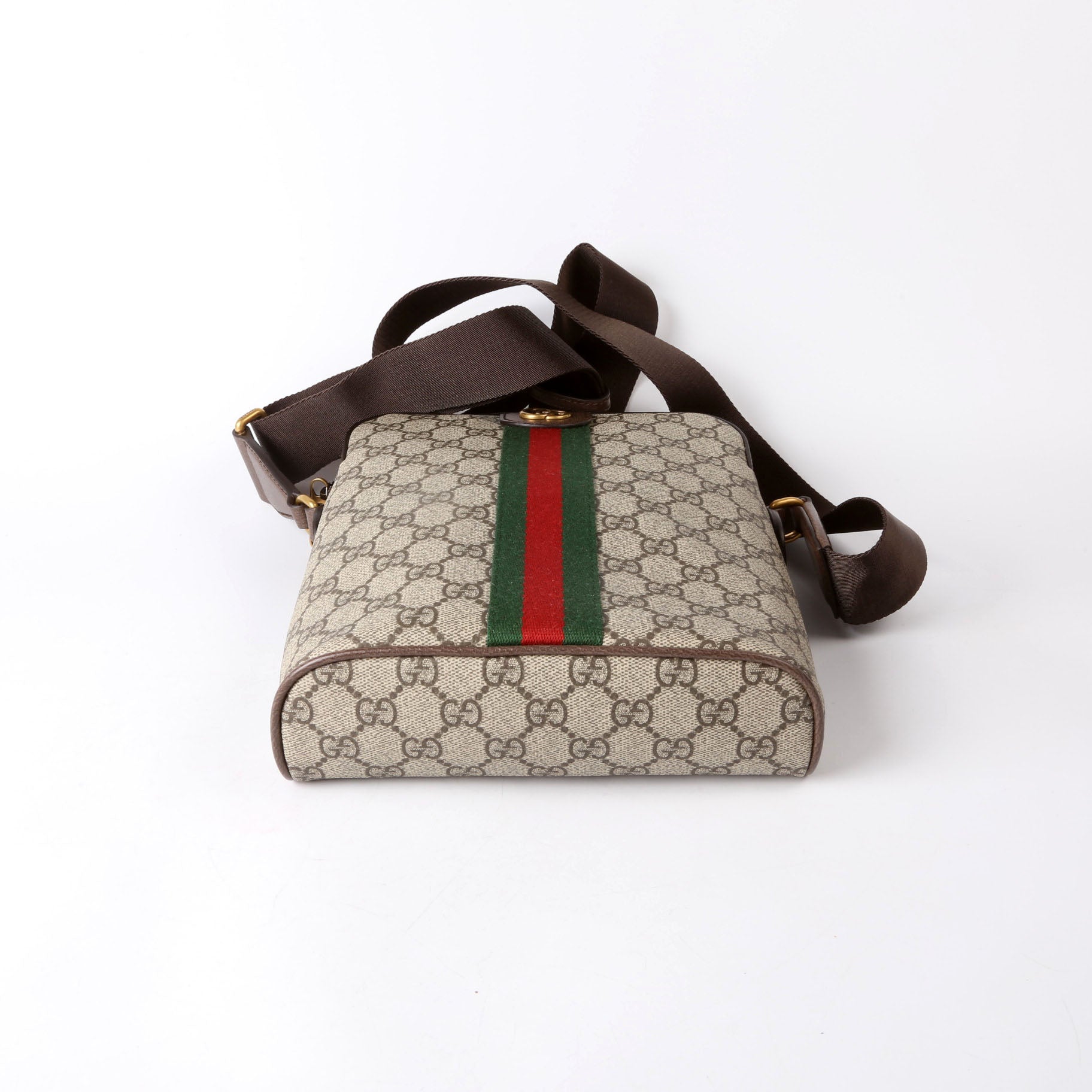 Gucci 839103 GG Supreme Ophidia Slingbag Small Brown