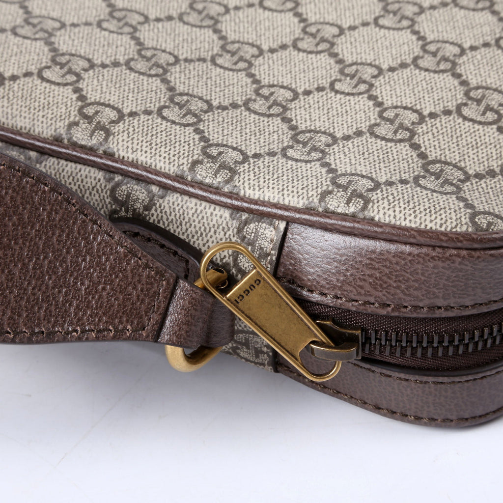 Gucci 839103 GG Supreme Ophidia Slingbag Small Brown