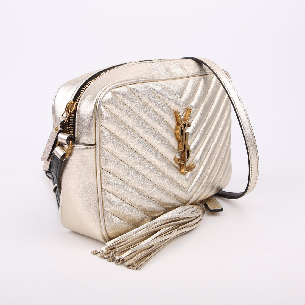 Lou Camera Bag Quilted Gold/Black