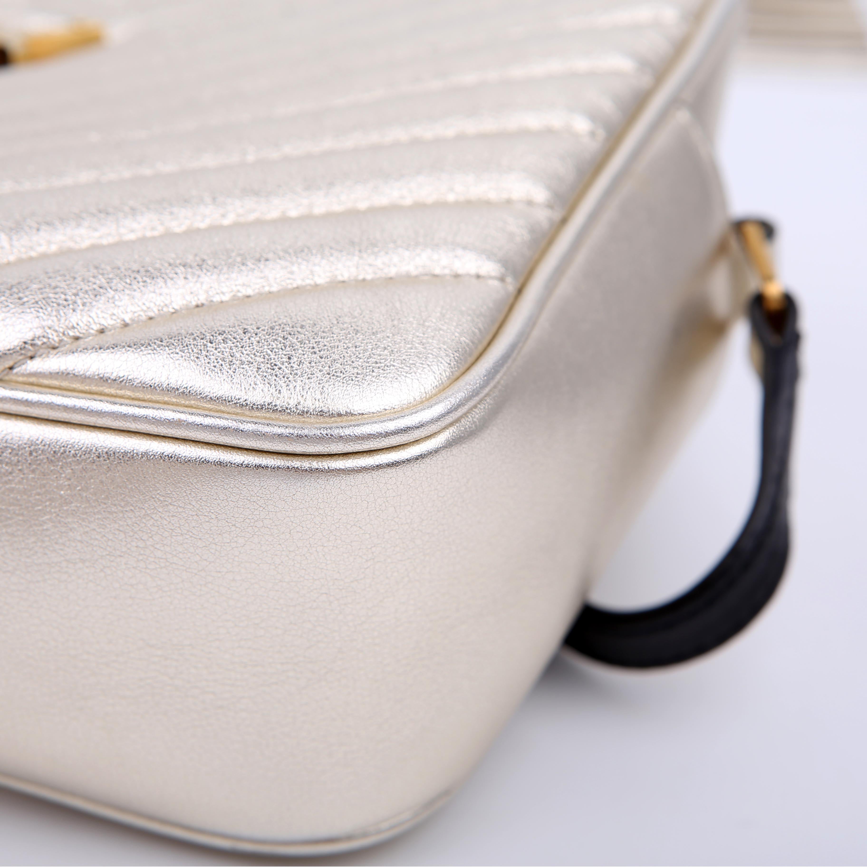 Lou Camera Bag Quilted Gold/Black
