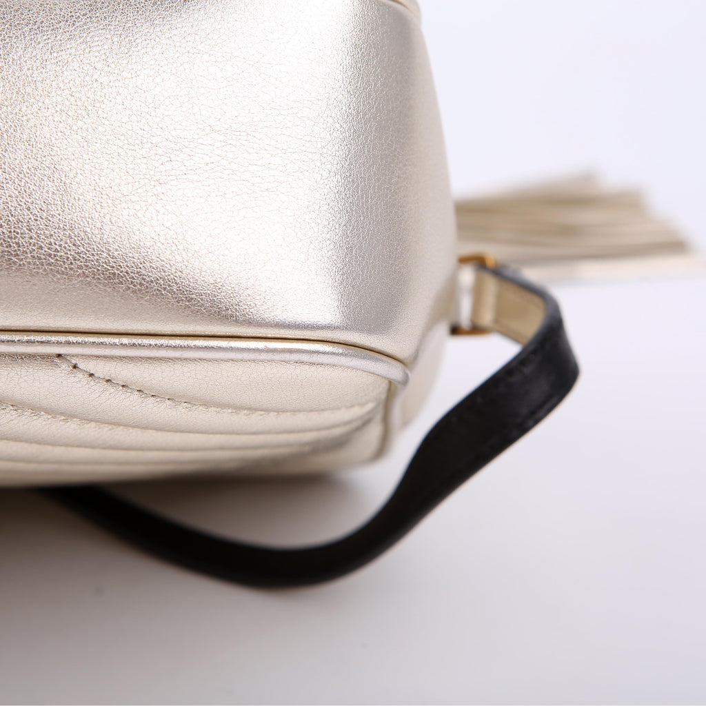 Lou Camera Bag Quilted Gold/Black