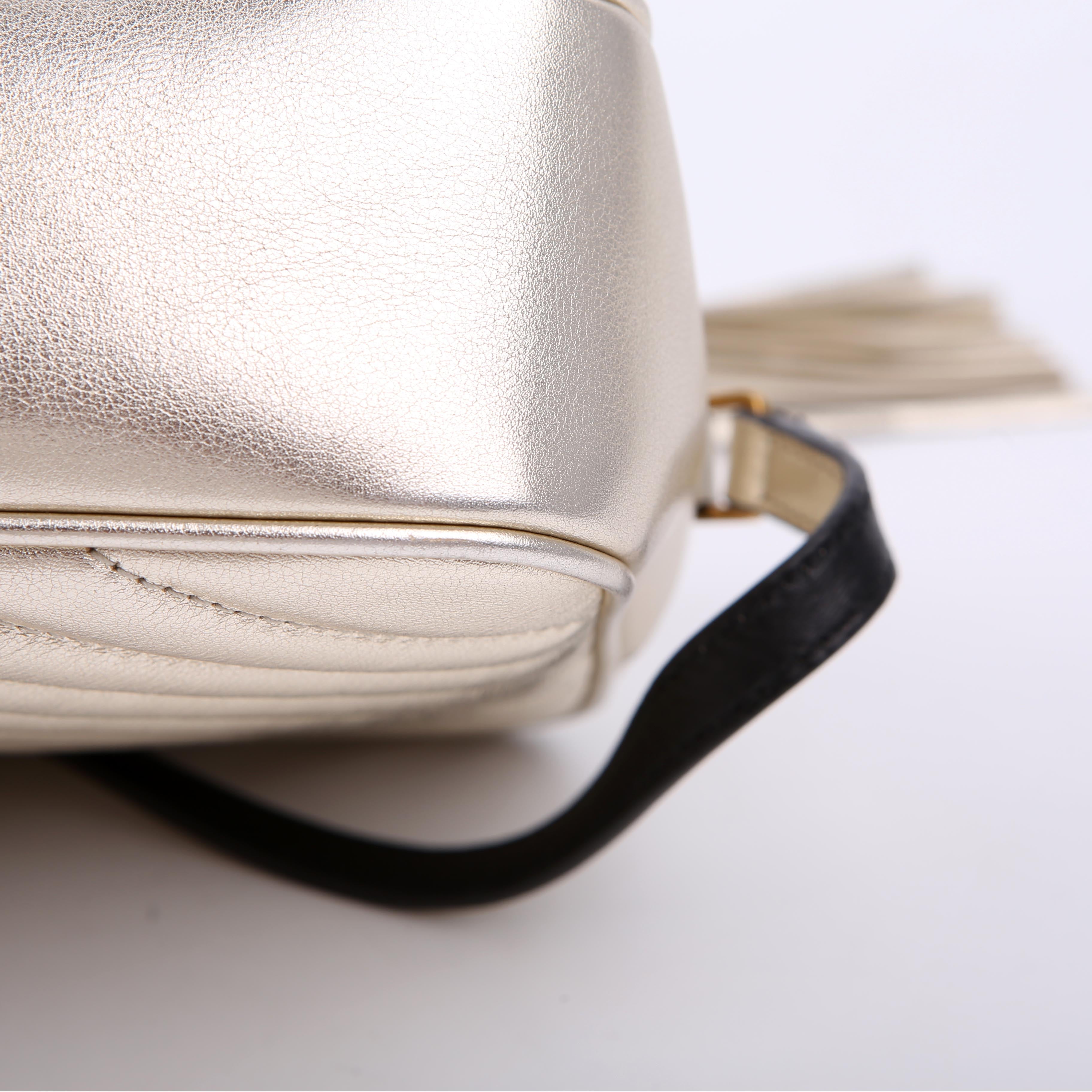 Lou Camera Bag Quilted Gold/Black