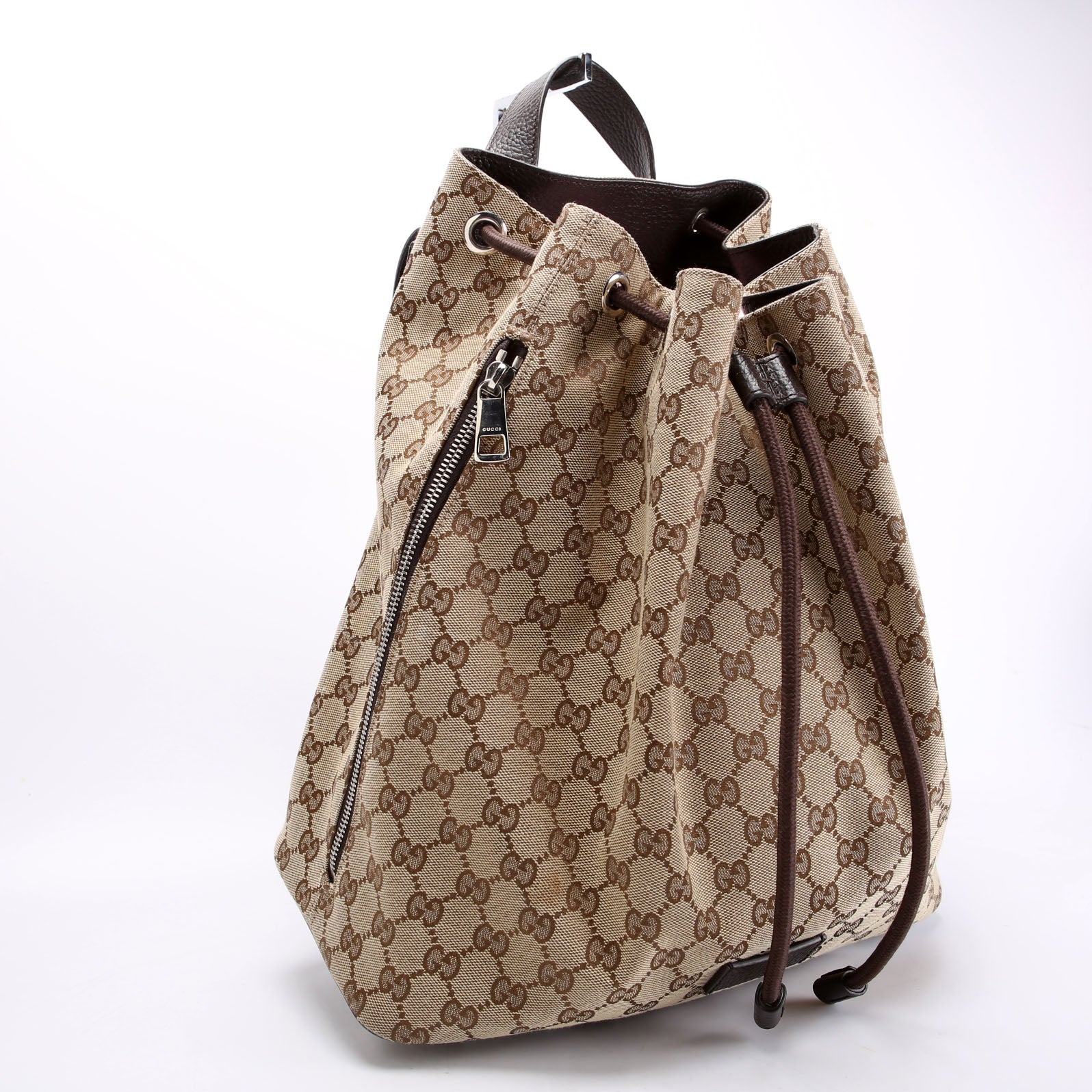 Gucci 449175 GG Canvas Drawstring Backpack