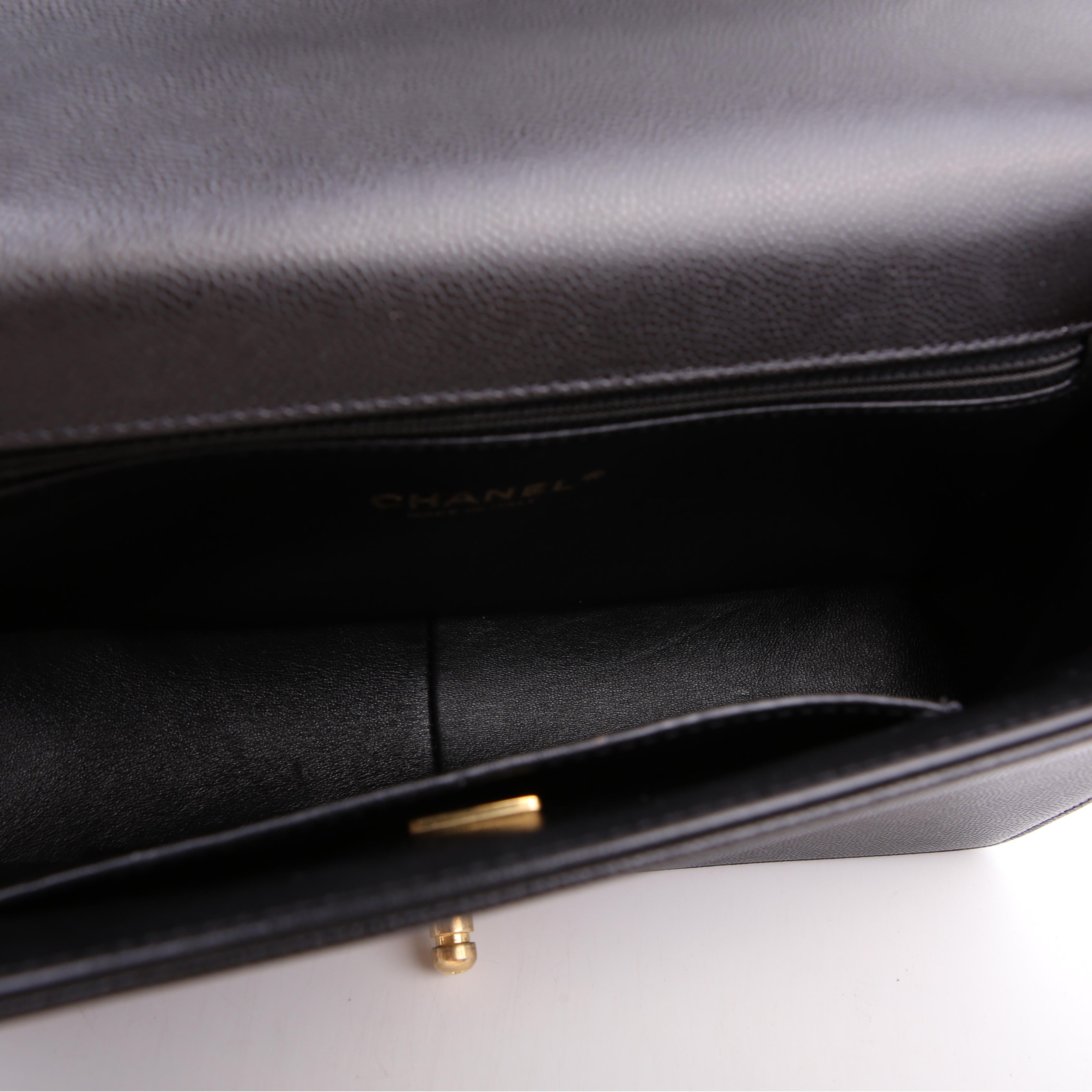 Boy Flap Large Caviar RFID Black