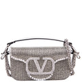 Vlogo Small Loco Crystal Embellished Silver