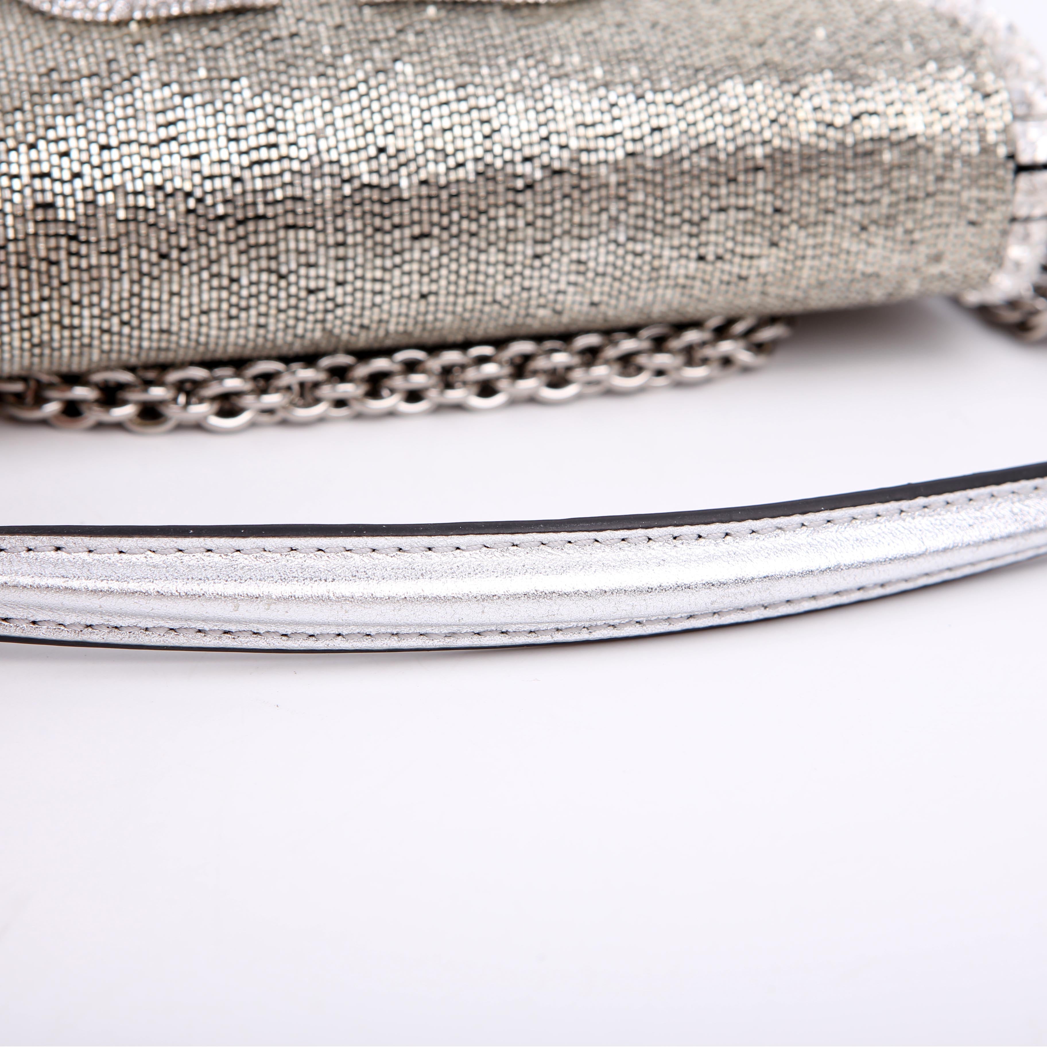 Vlogo Small Loco Crystal Embellished Silver