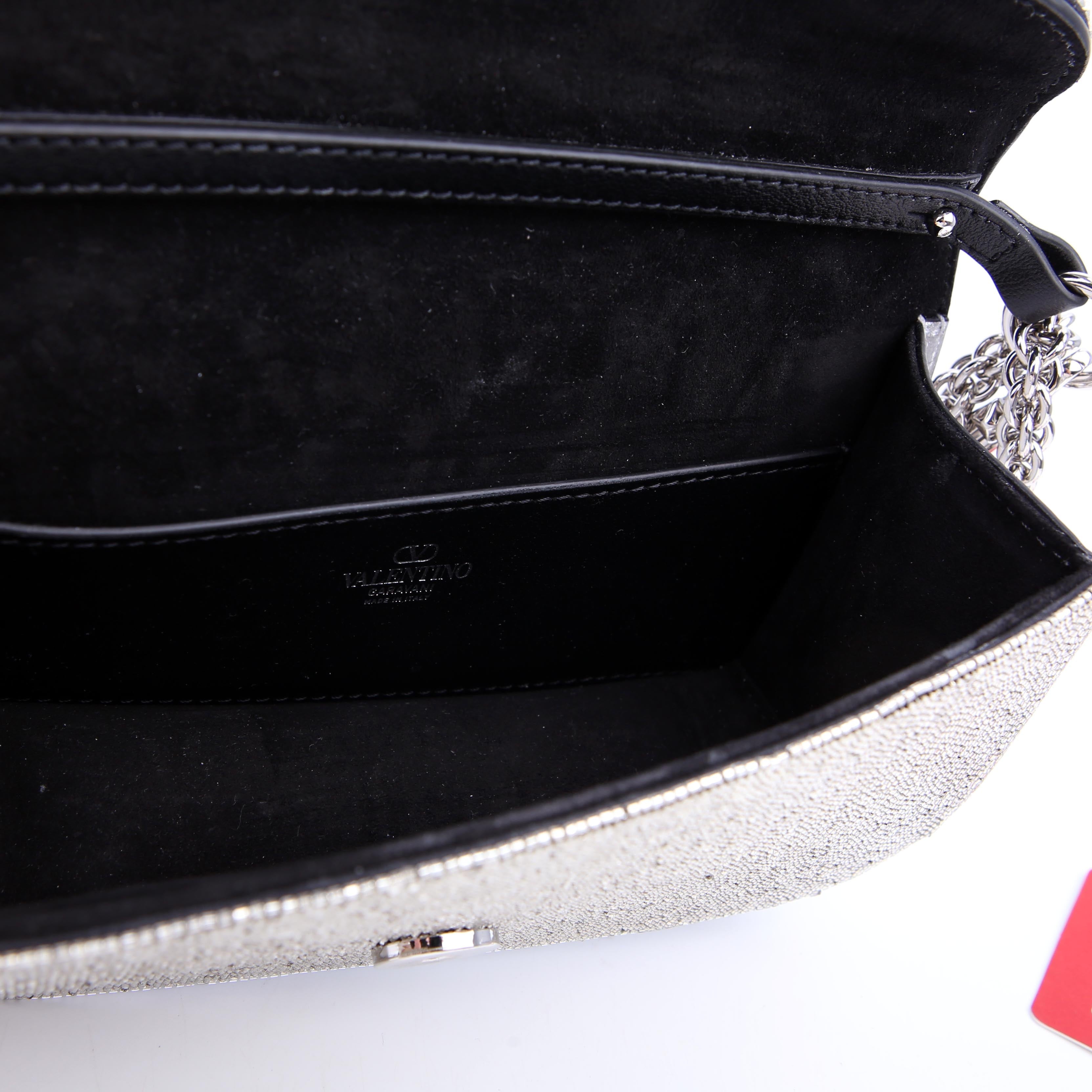 Vlogo Small Loco Crystal Embellished Silver