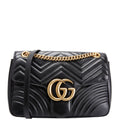 443496 Marmont Leather Shoulder Medium