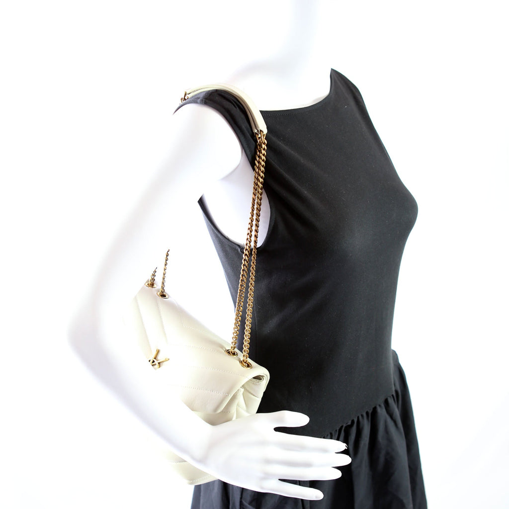 LouLou Satchel Small 494699 Ivory
