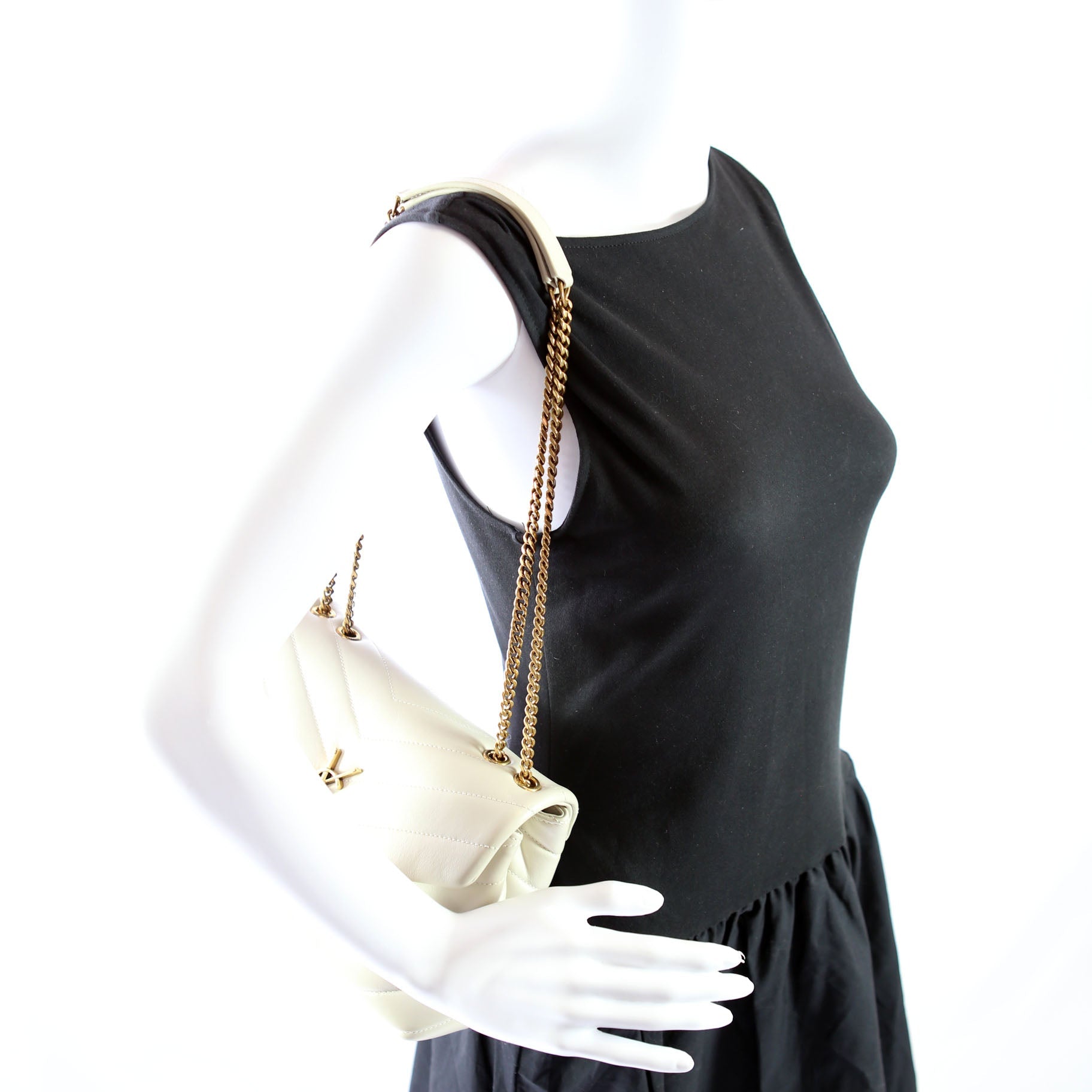 LouLou Satchel Small 494699 Ivory