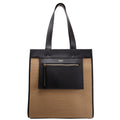 8093452 Small Pocket Manzon Tote Black/Brown