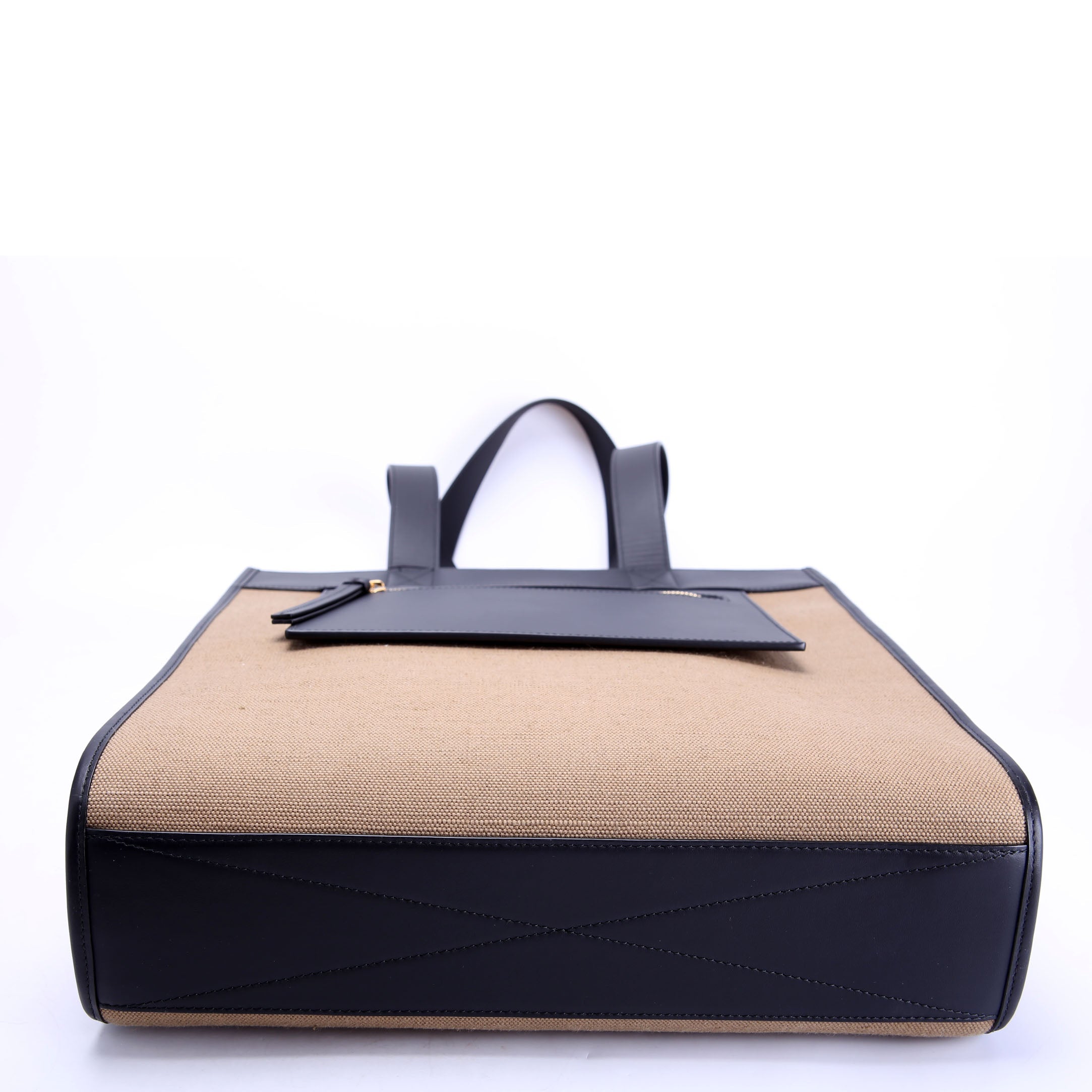 8093452 Small Pocket Manzon Tote Black/Brown
