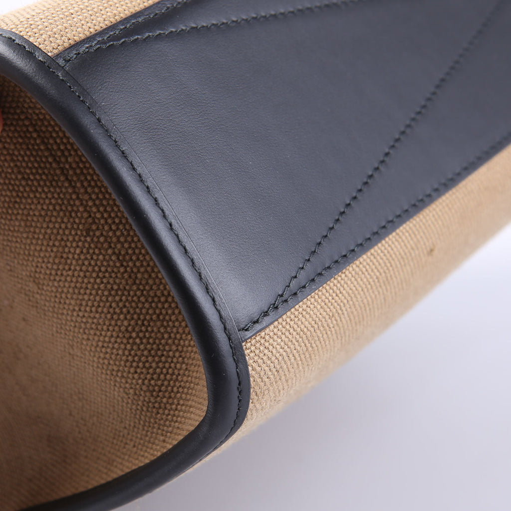 8093452 Small Pocket Manzon Tote Black/Brown