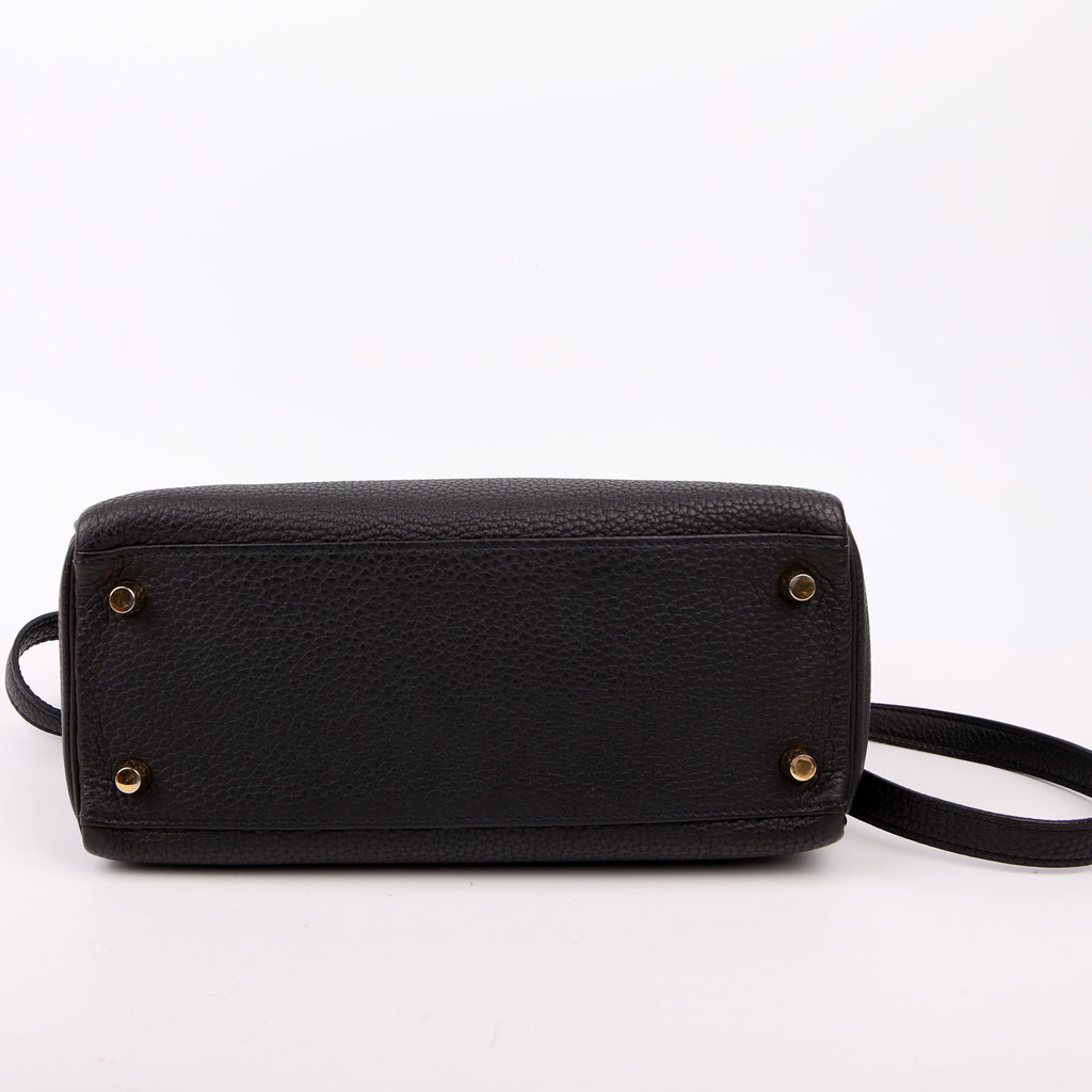 Hermes Kelly Retourne 25 Togo 2021 Black/Gold
