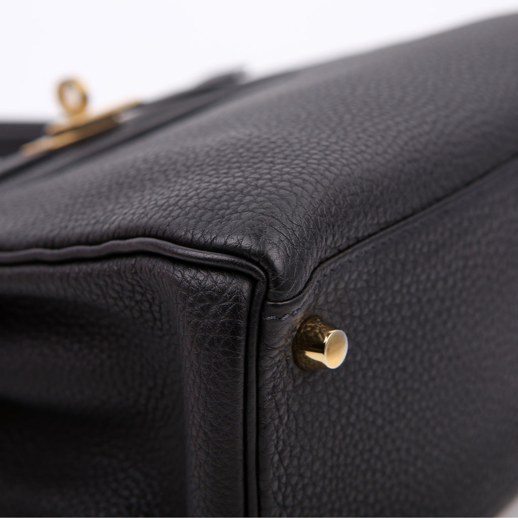 Hermes Kelly Retourne 25 Togo 2021 Black/Gold
