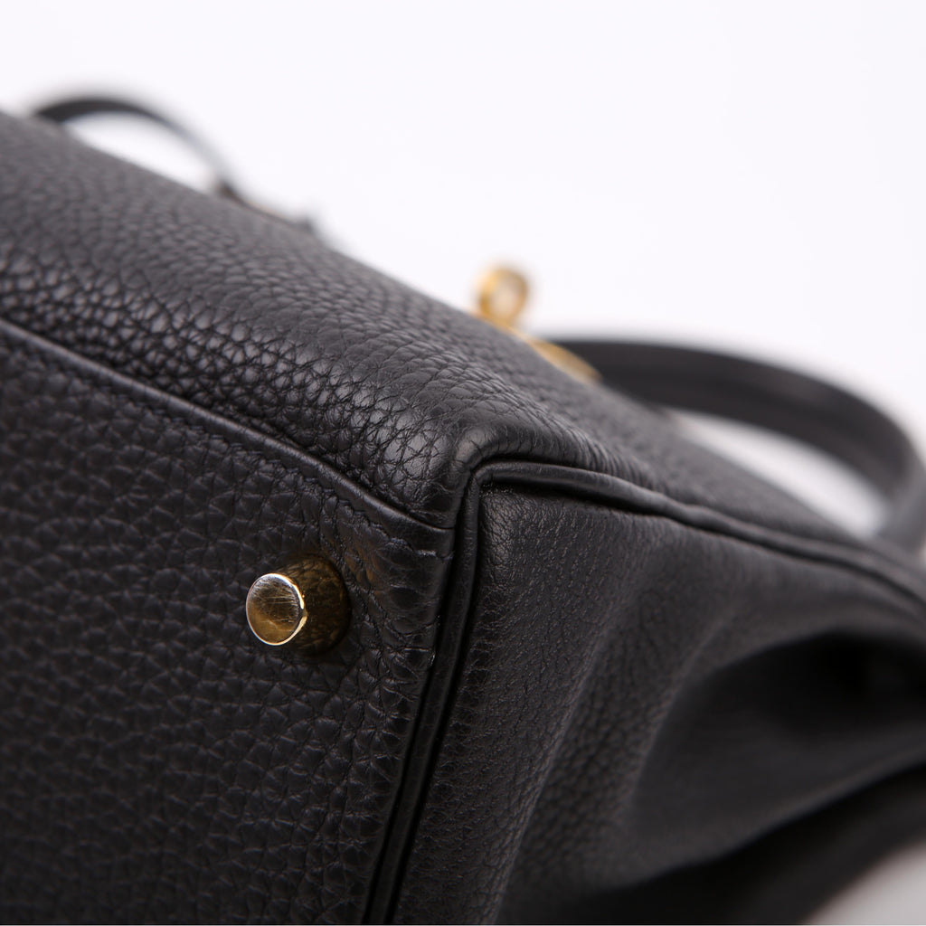 Hermes Kelly Retourne 25 Togo 2021 Black/Gold