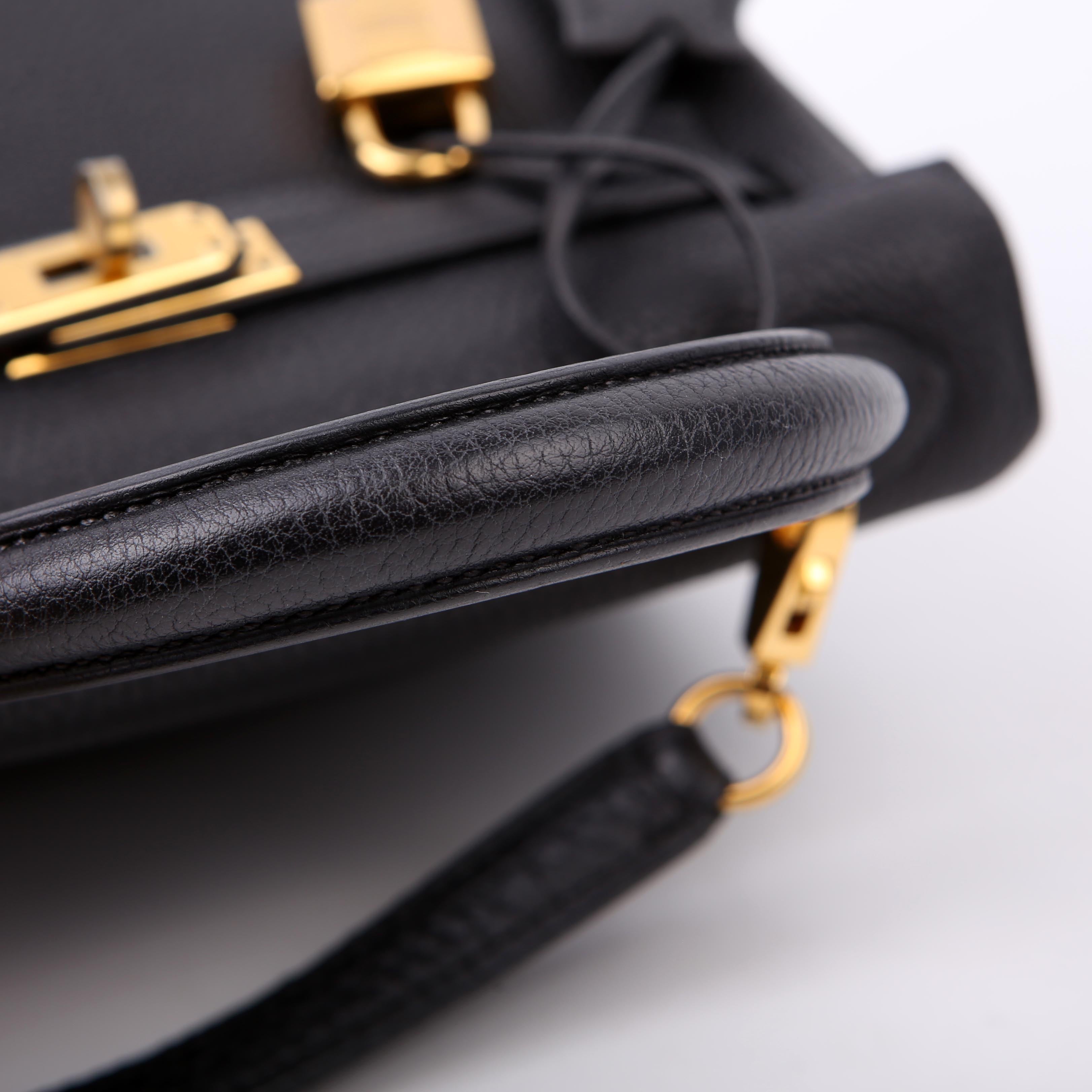 Hermes Kelly Retourne 25 Togo 2021 Black/Gold