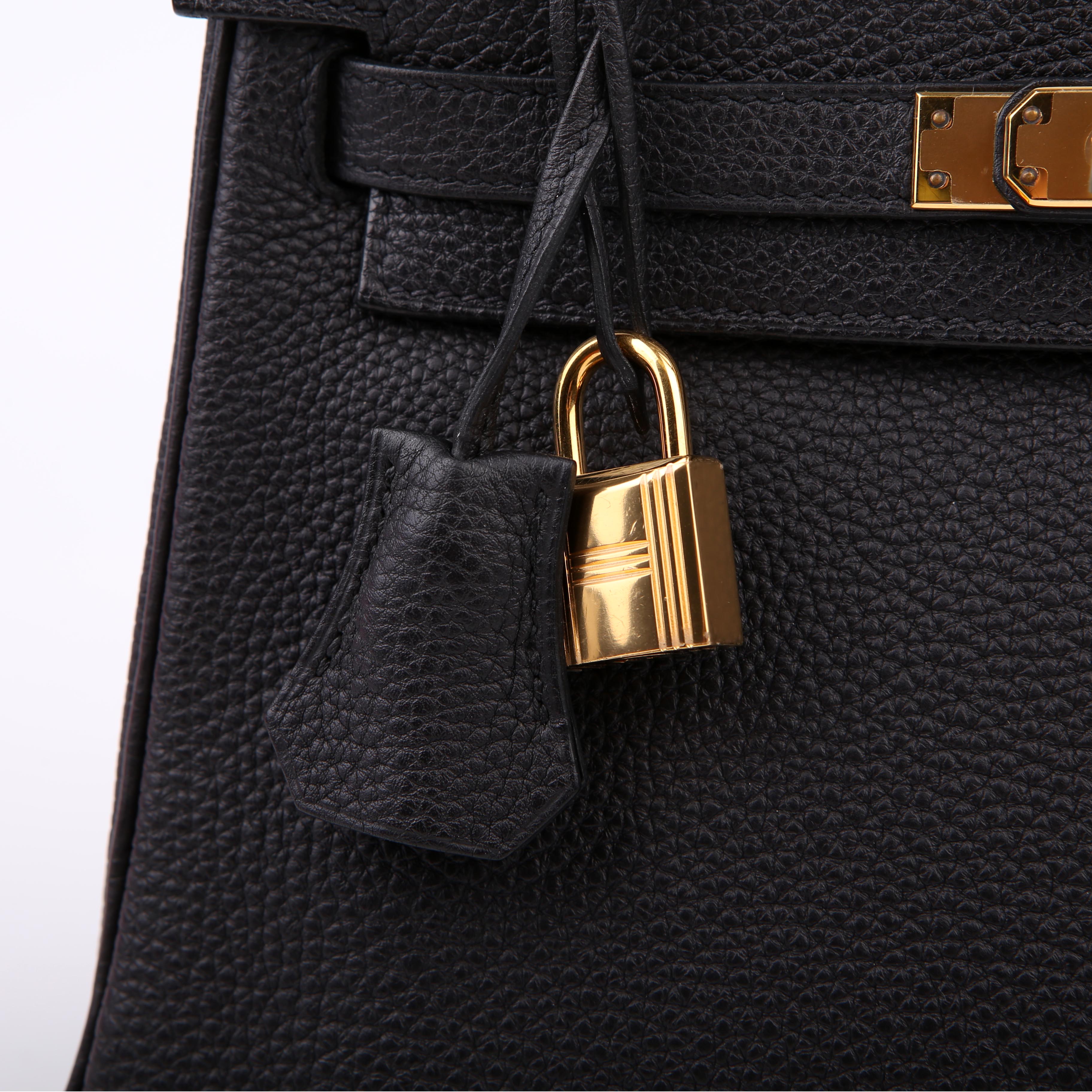 Hermes Kelly Retourne 25 Togo 2021 Black/Gold