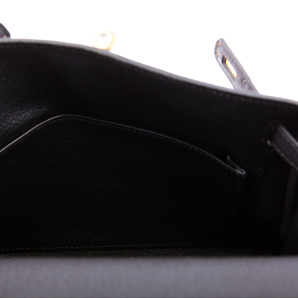 Hermes Kelly Retourne 25 Togo 2021 Black/Gold