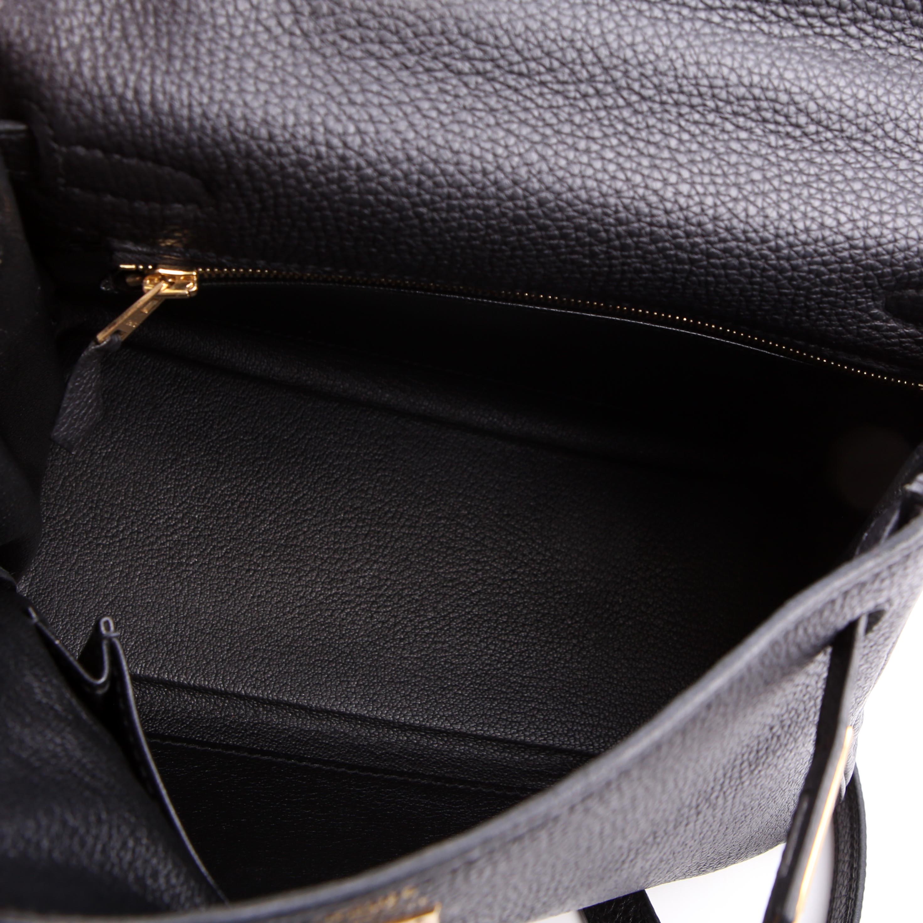 Hermes Kelly Retourne 25 Togo 2021 Black/Gold