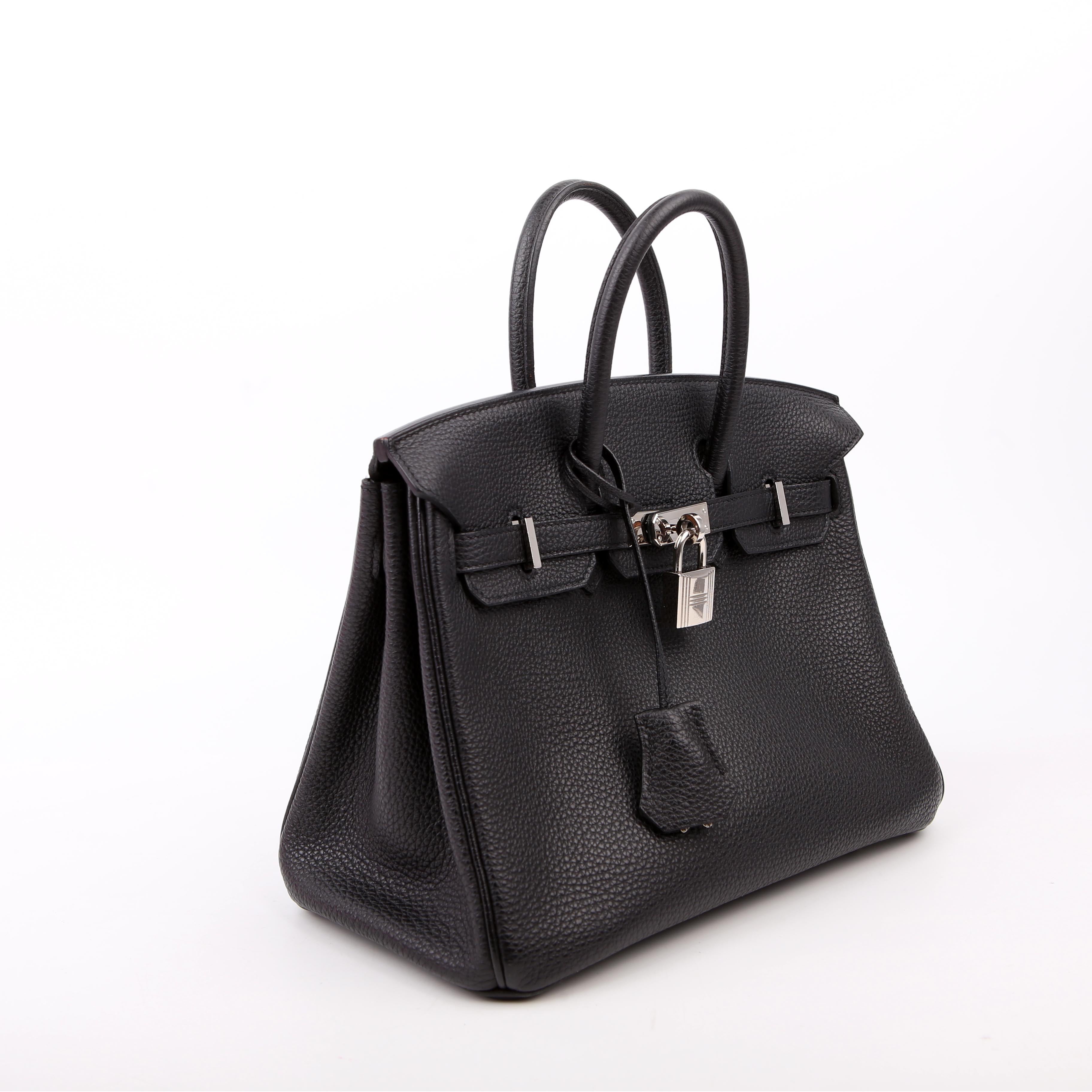 Hermes Birkin 25 Togo 2016 Black/Palladium