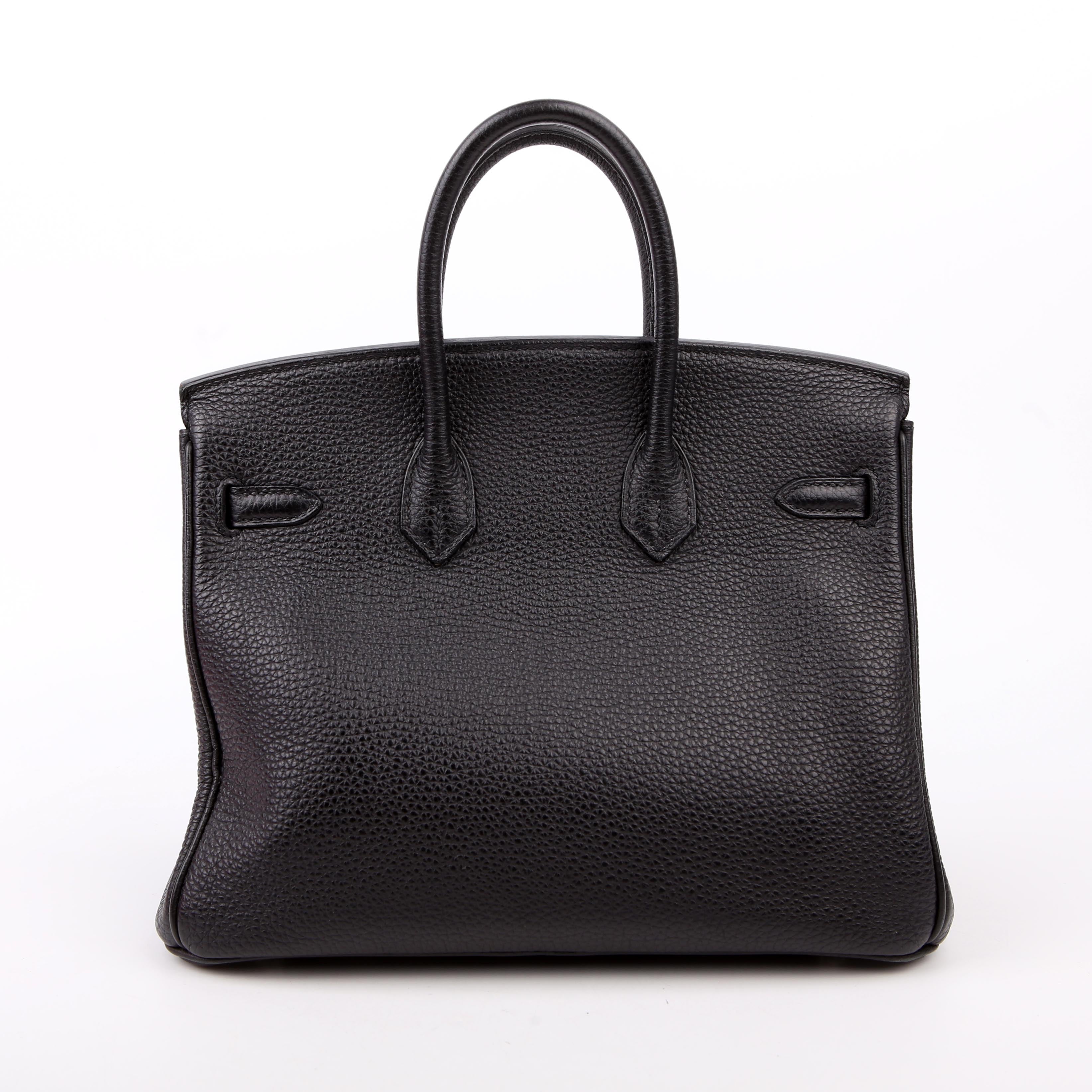 Hermes Birkin 25 Togo 2016 Black/Palladium