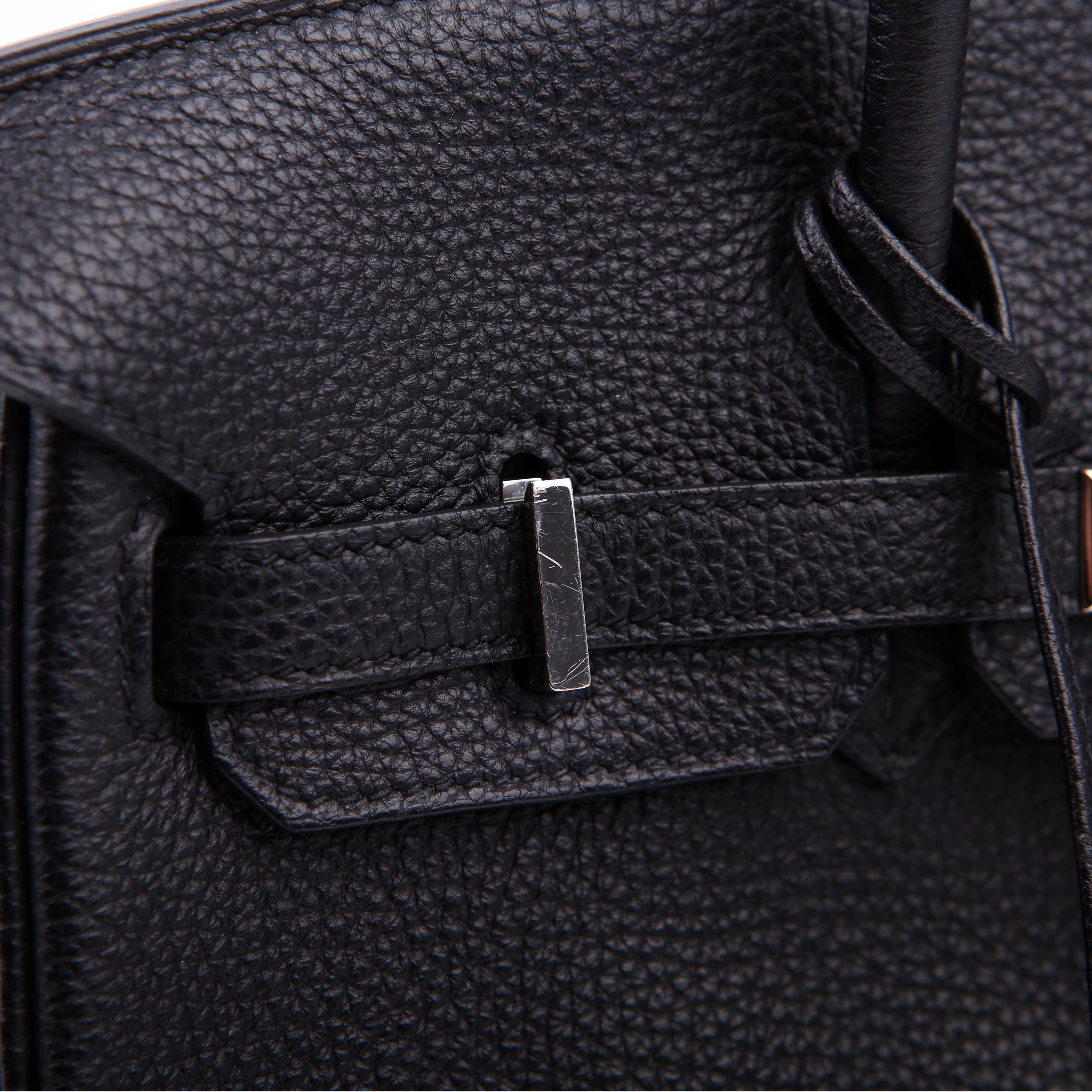 Hermes Birkin 25 Togo 2016 Black/Palladium